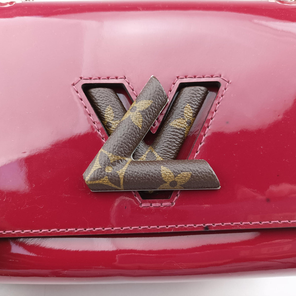 Pre-owned Louis Vuitton Twist PM Rouge Vernis M50319 shoulderbag | stylenewstar