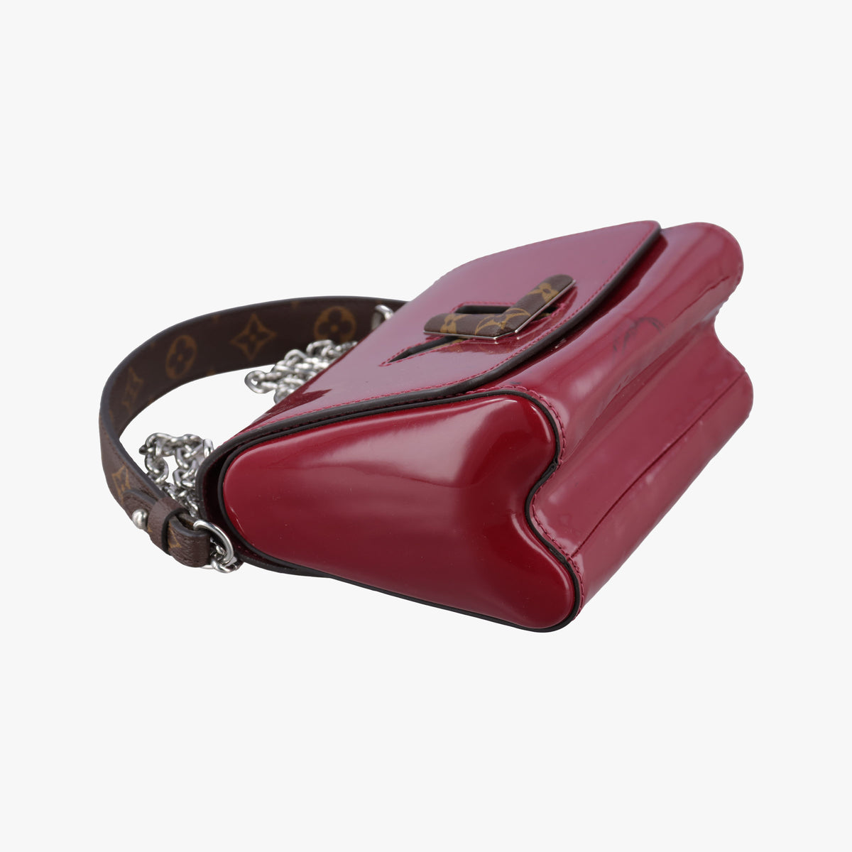 Pre-owned Louis Vuitton Twist PM Rouge Vernis M50319 shoulderbag | stylenewstar