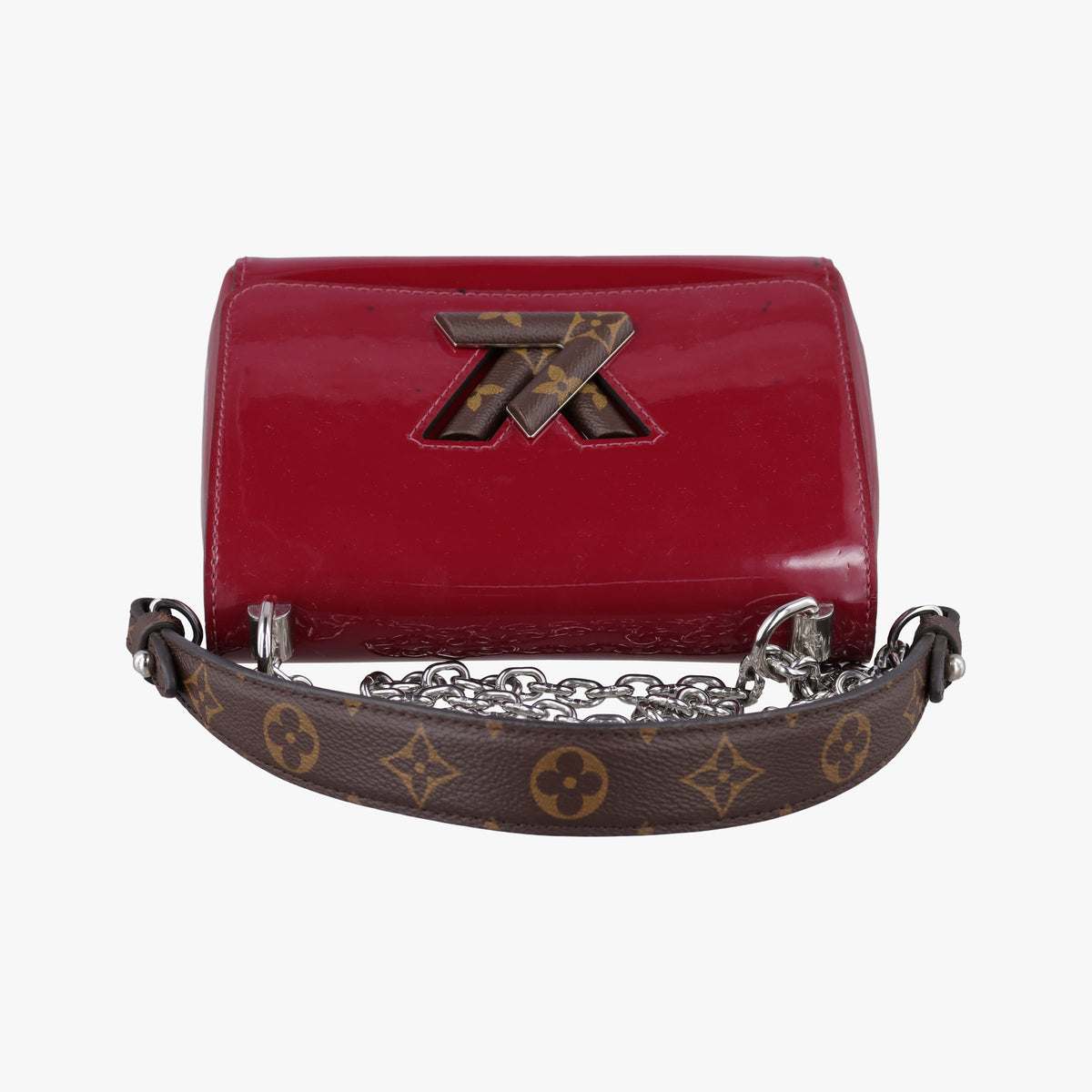 Pre-owned Louis Vuitton Twist PM Rouge Vernis M50319 shoulderbag | stylenewstar