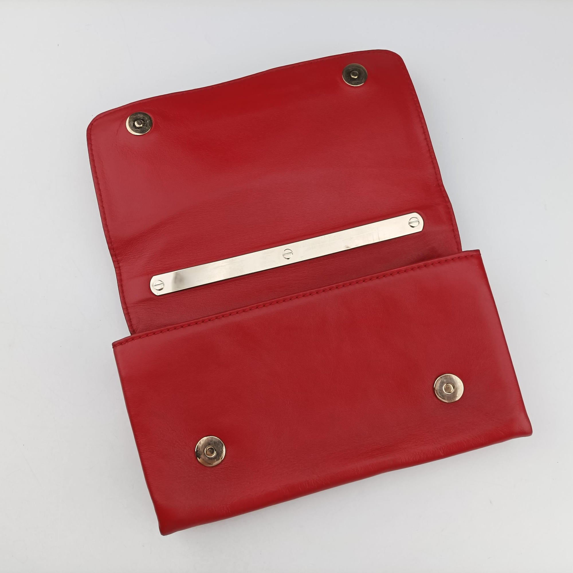 Pre-owned Valentino Rockstud Va Va Voom Red Leather  shoulderbag | stylenewstar