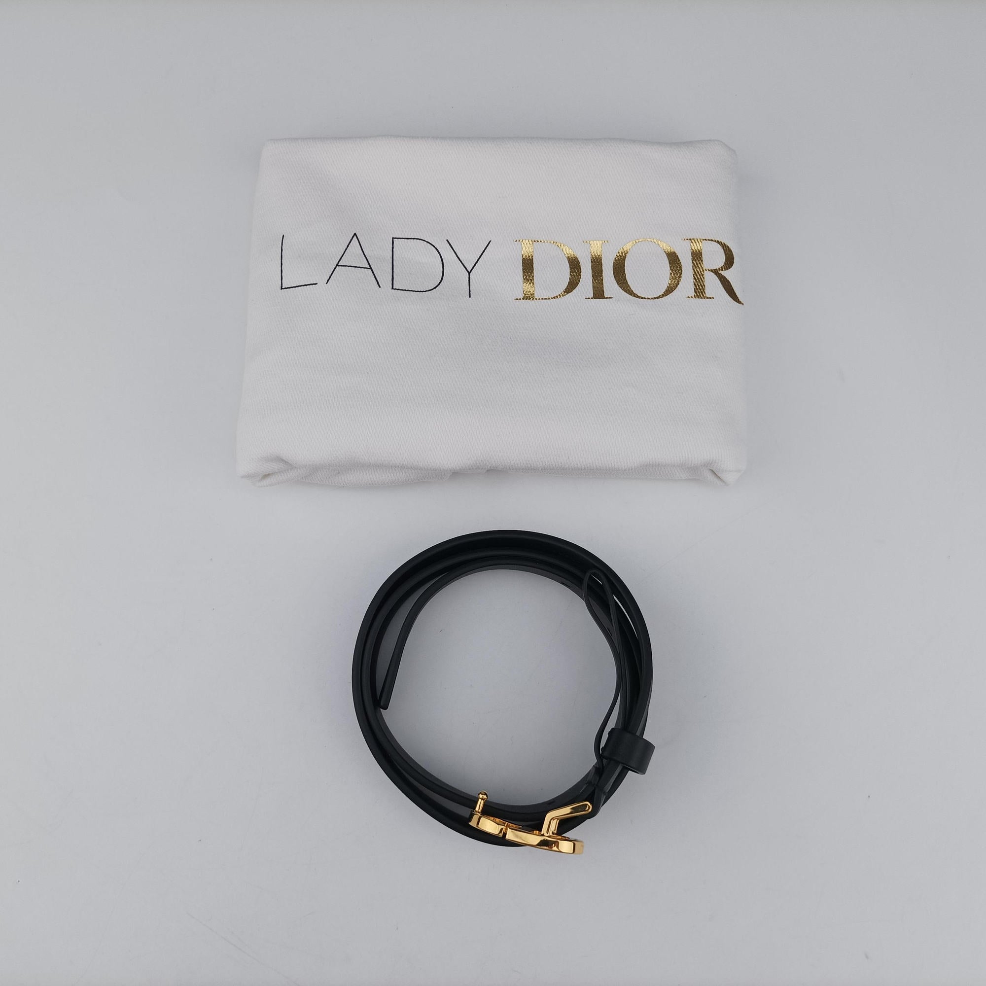 Pre-owned Christian Dior 30 Montaigne Removable Black Lambskin  bum bag/waist bag | stylenewstar