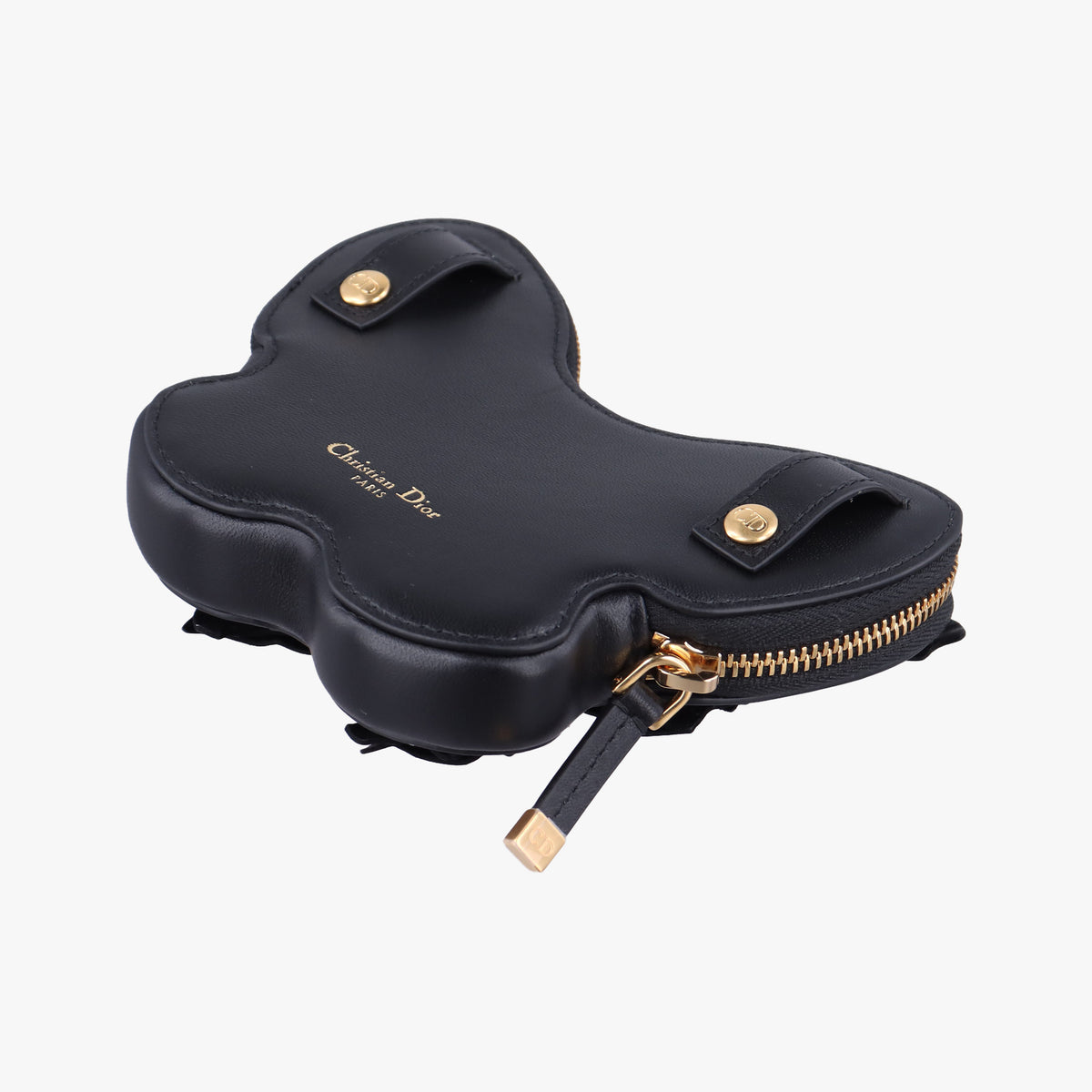 Pre-owned Christian Dior 30 Montaigne Removable Black Lambskin  bum bag/waist bag | stylenewstar