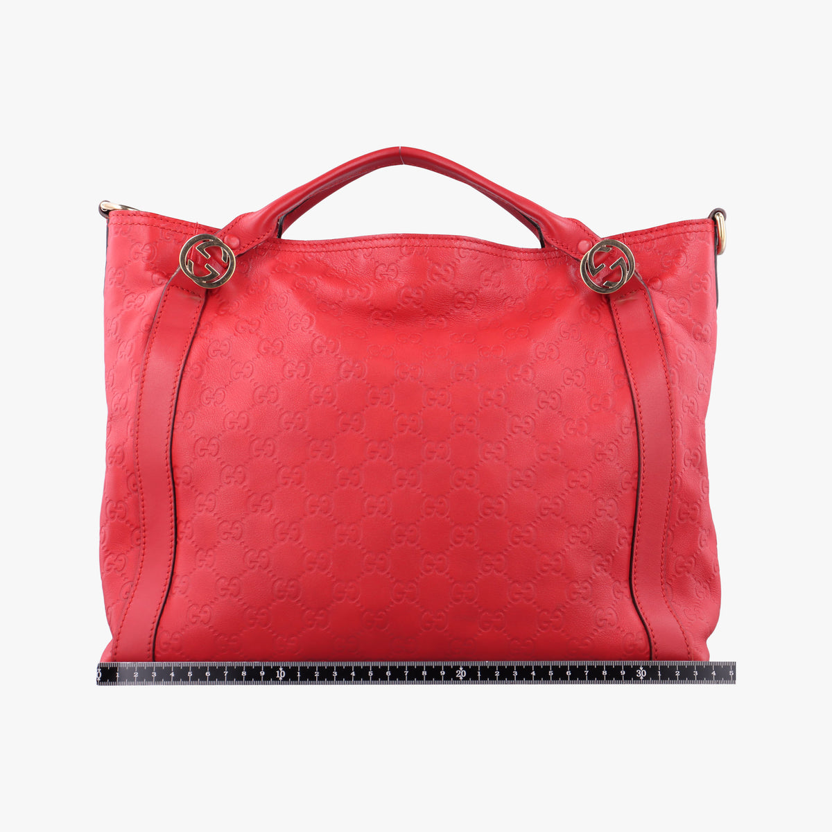 Secondhand Gucci Miss GG Top Handle Red Leather 323675 shoulderbag | stylenewstar