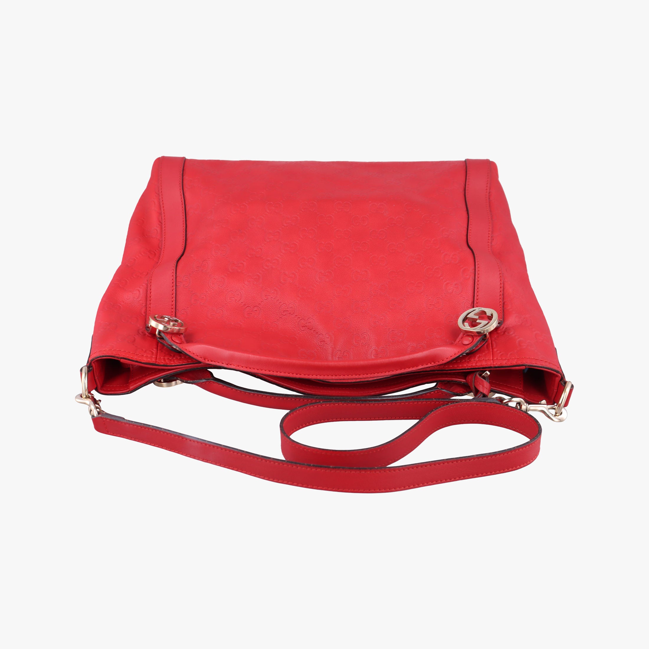 Secondhand Gucci Miss GG Top Handle Red Leather 323675 shoulderbag | stylenewstar