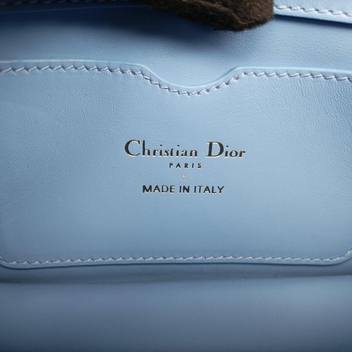 Vintage Christian Dior 30 Montaigne Blue Leather  shoulderbag | stylenewstar