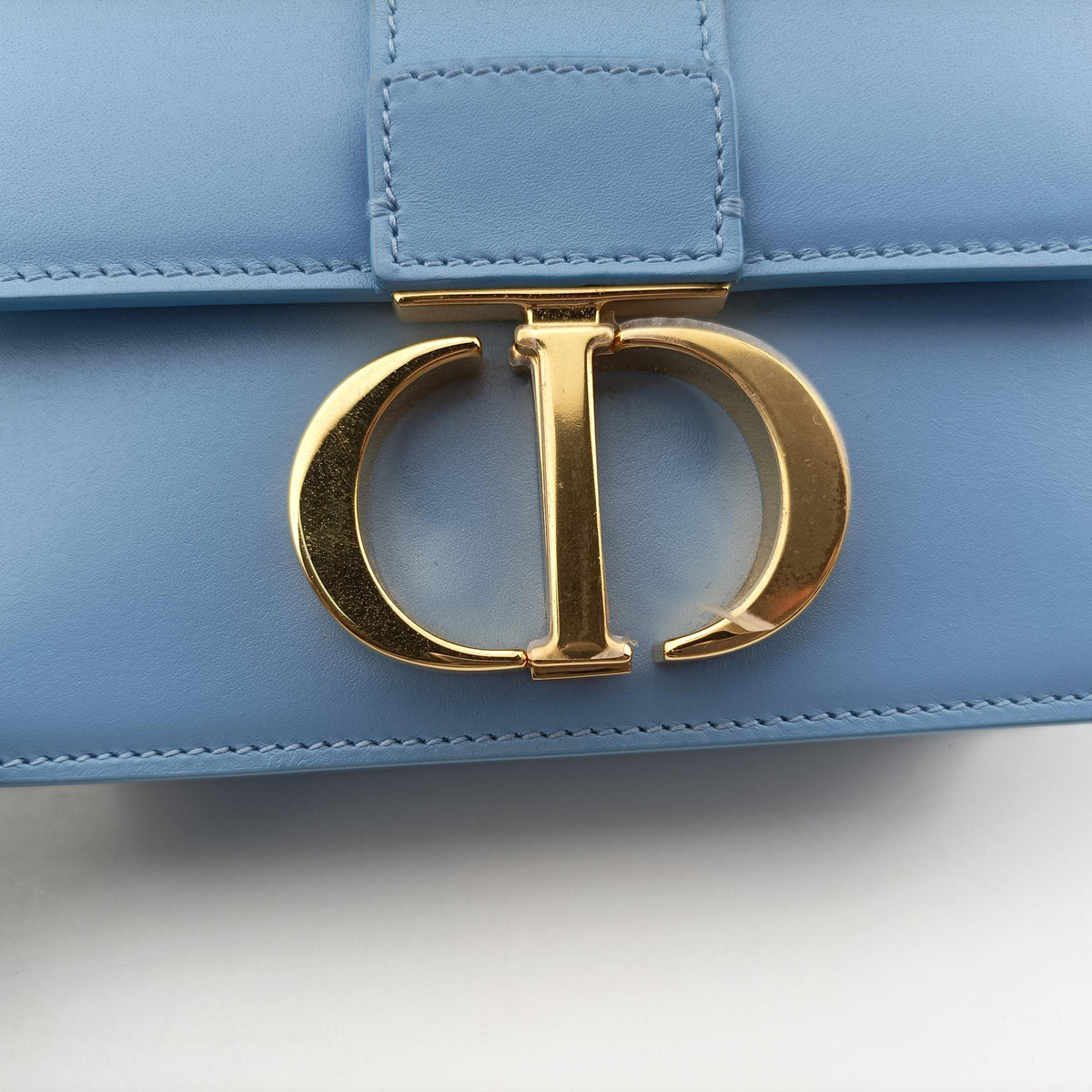 Vintage Christian Dior 30 Montaigne Blue Leather  shoulderbag | stylenewstar