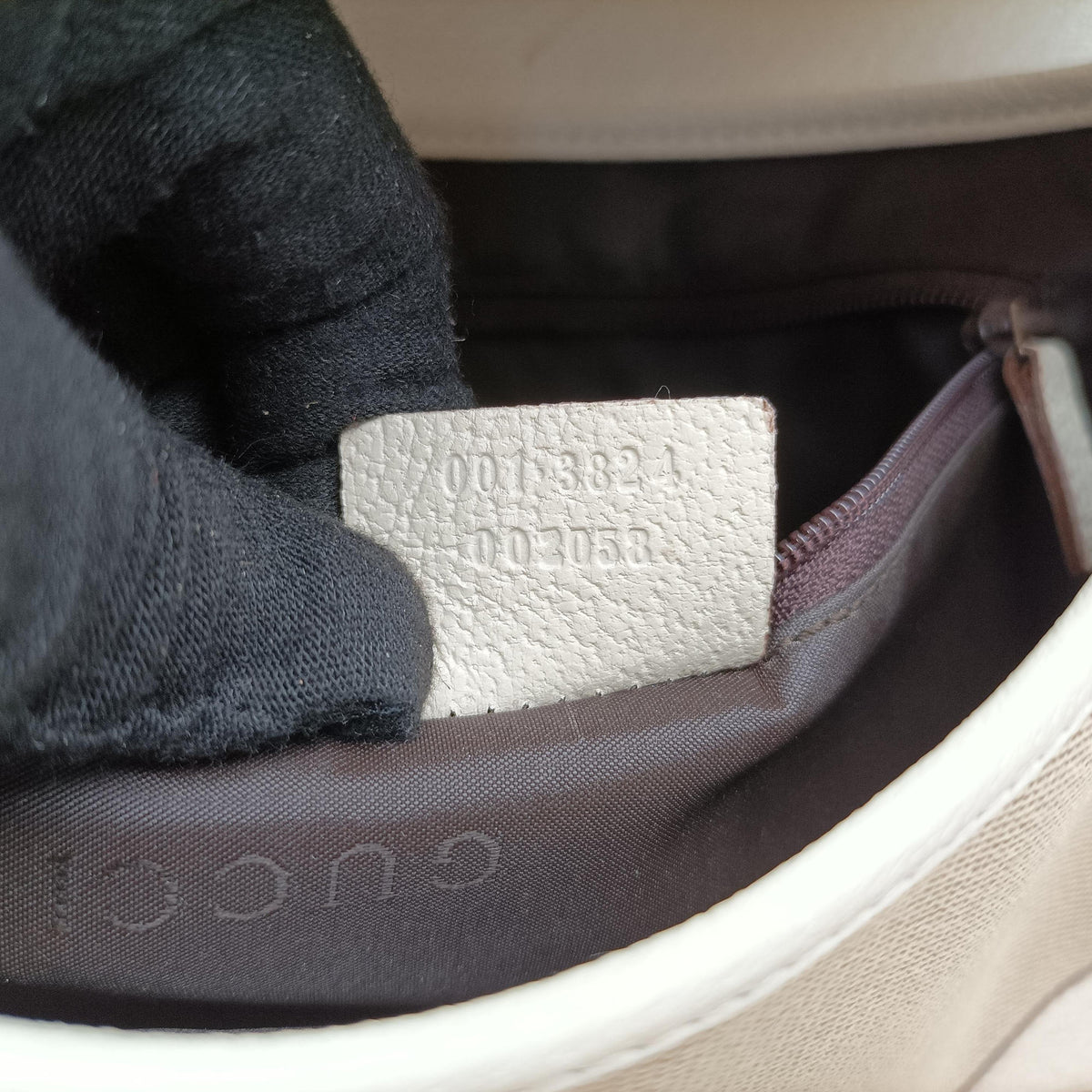 Secondhand Gucci Hobo White× Beige Canvas × Leather 001.38 shoulderbag | stylenewstar