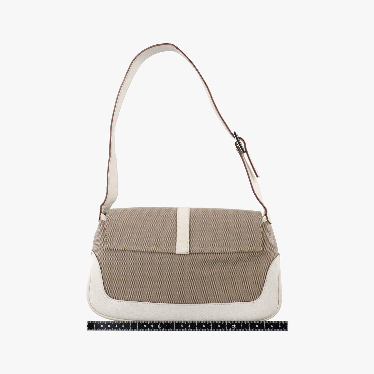 Secondhand Gucci Hobo White× Beige Canvas × Leather 001.38 shoulderbag | stylenewstar