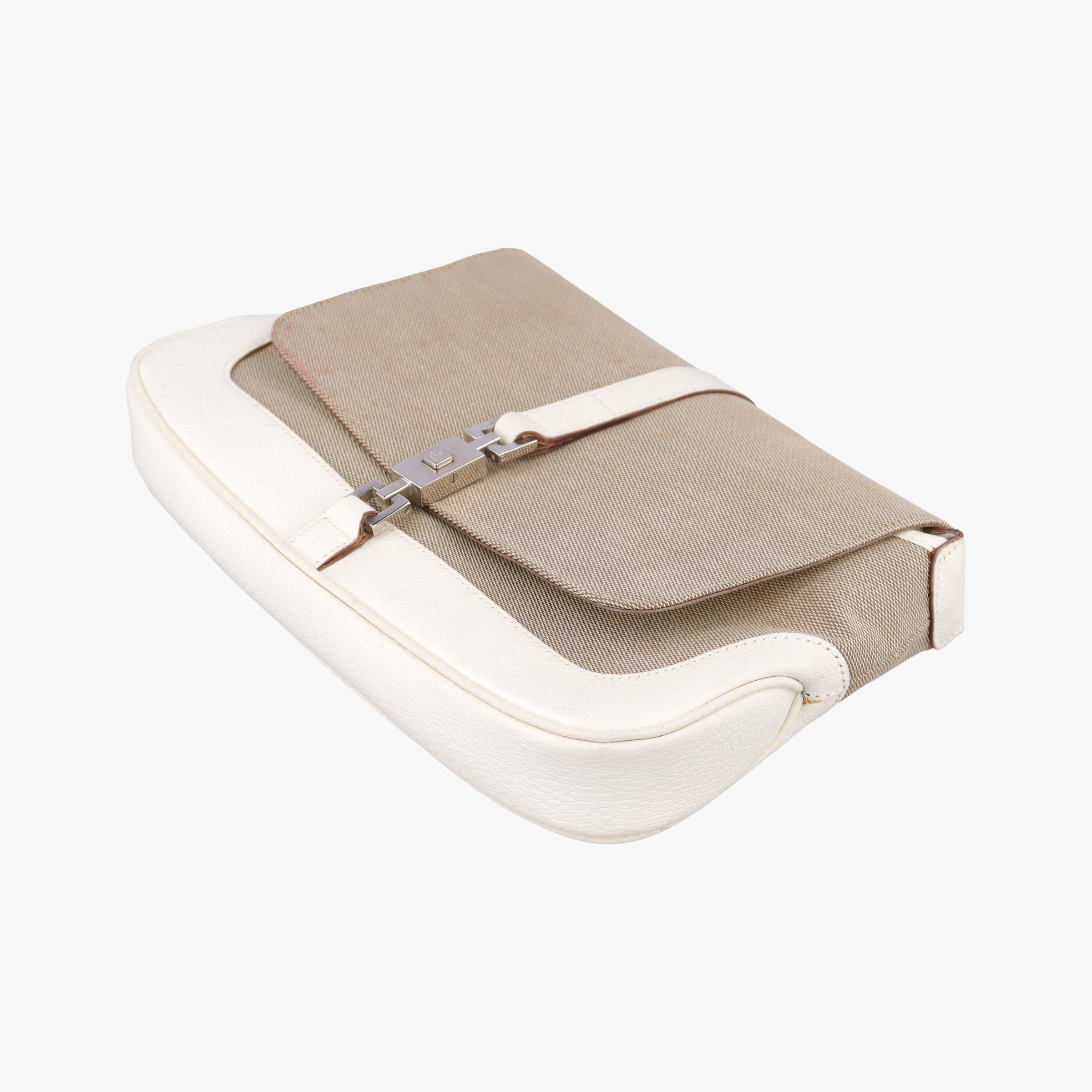 Secondhand Gucci Hobo White× Beige Canvas × Leather 001.38 shoulderbag | stylenewstar