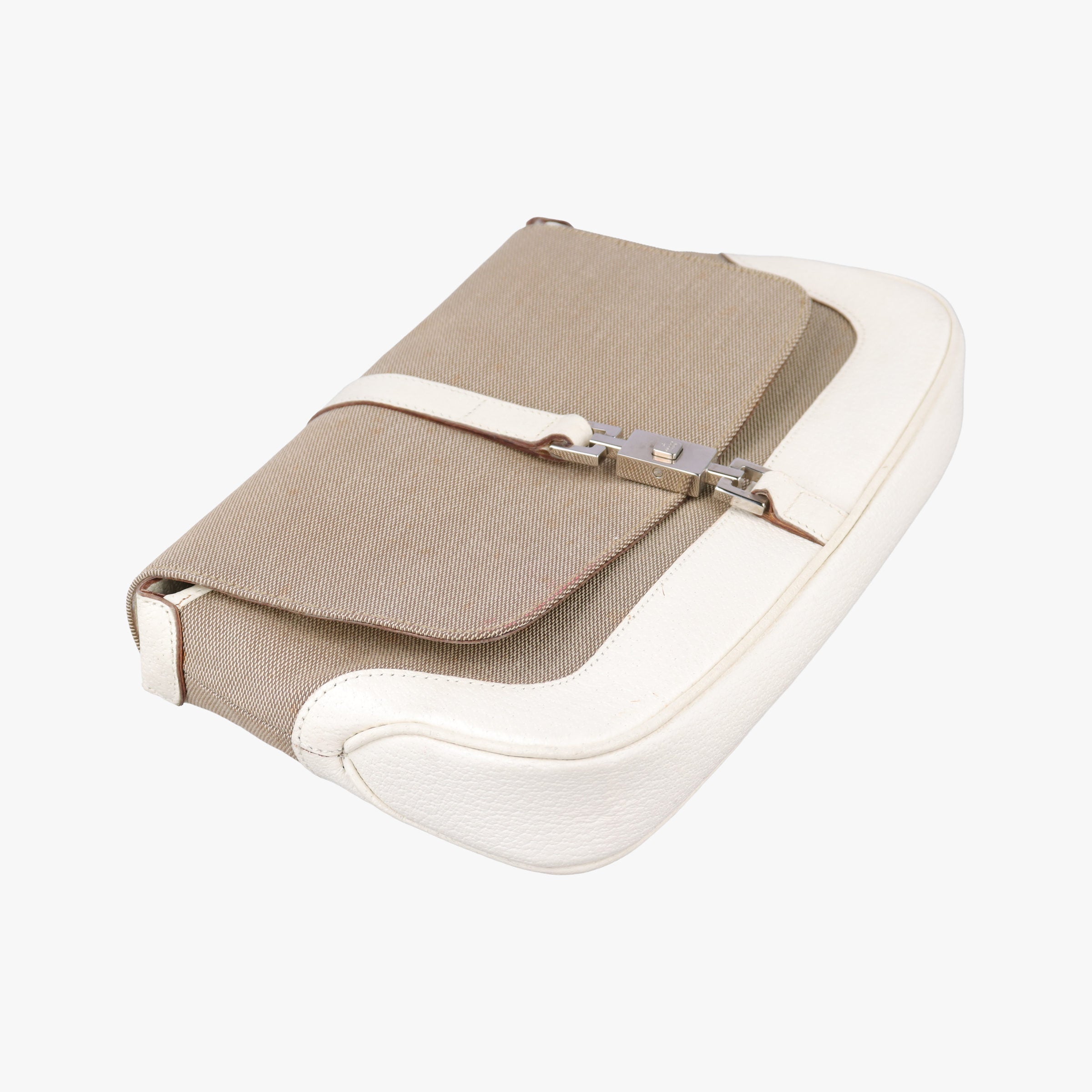 Secondhand Gucci Hobo White× Beige Canvas × Leather 001.38 shoulderbag | stylenewstar