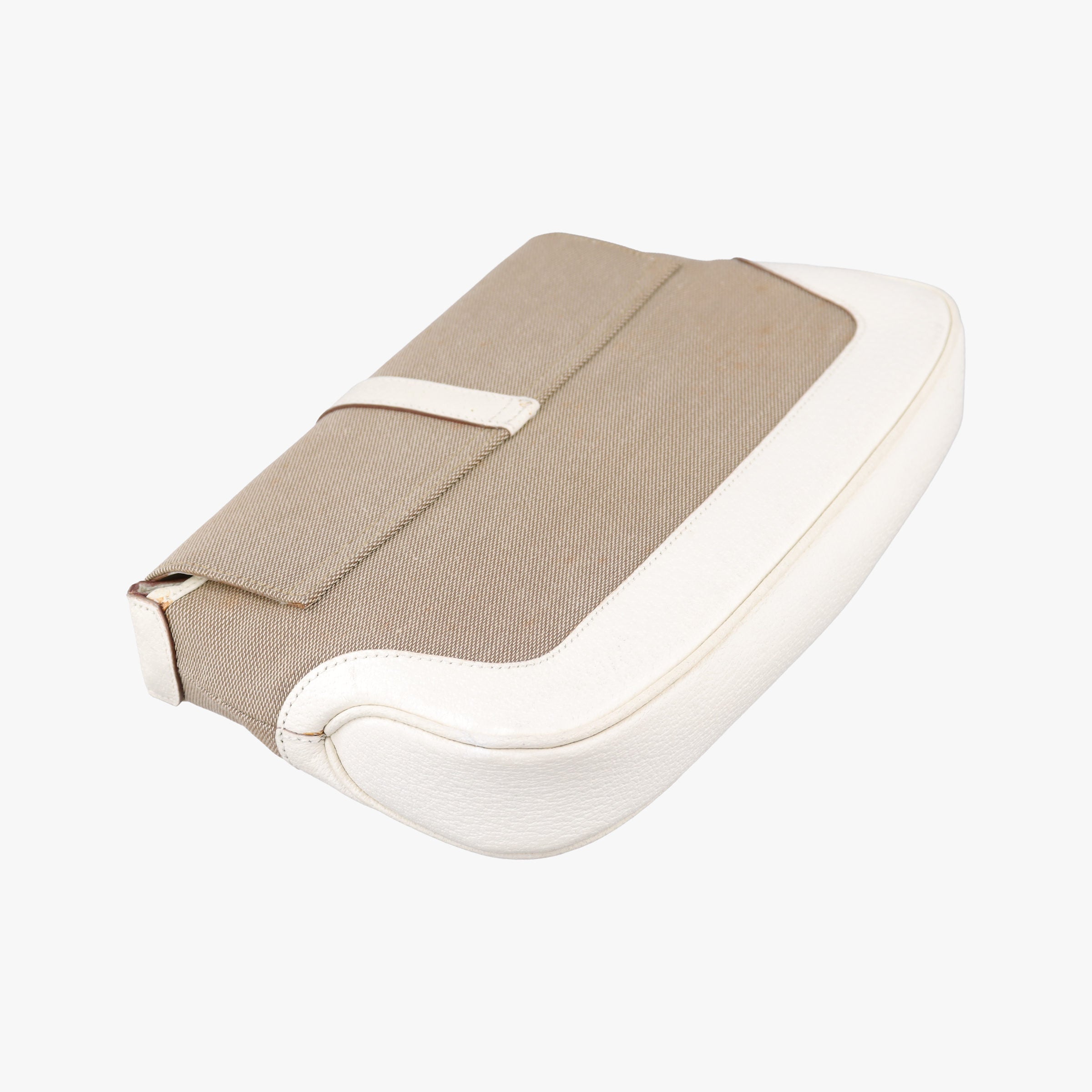 Secondhand Gucci Hobo White× Beige Canvas × Leather 001.38 shoulderbag | stylenewstar