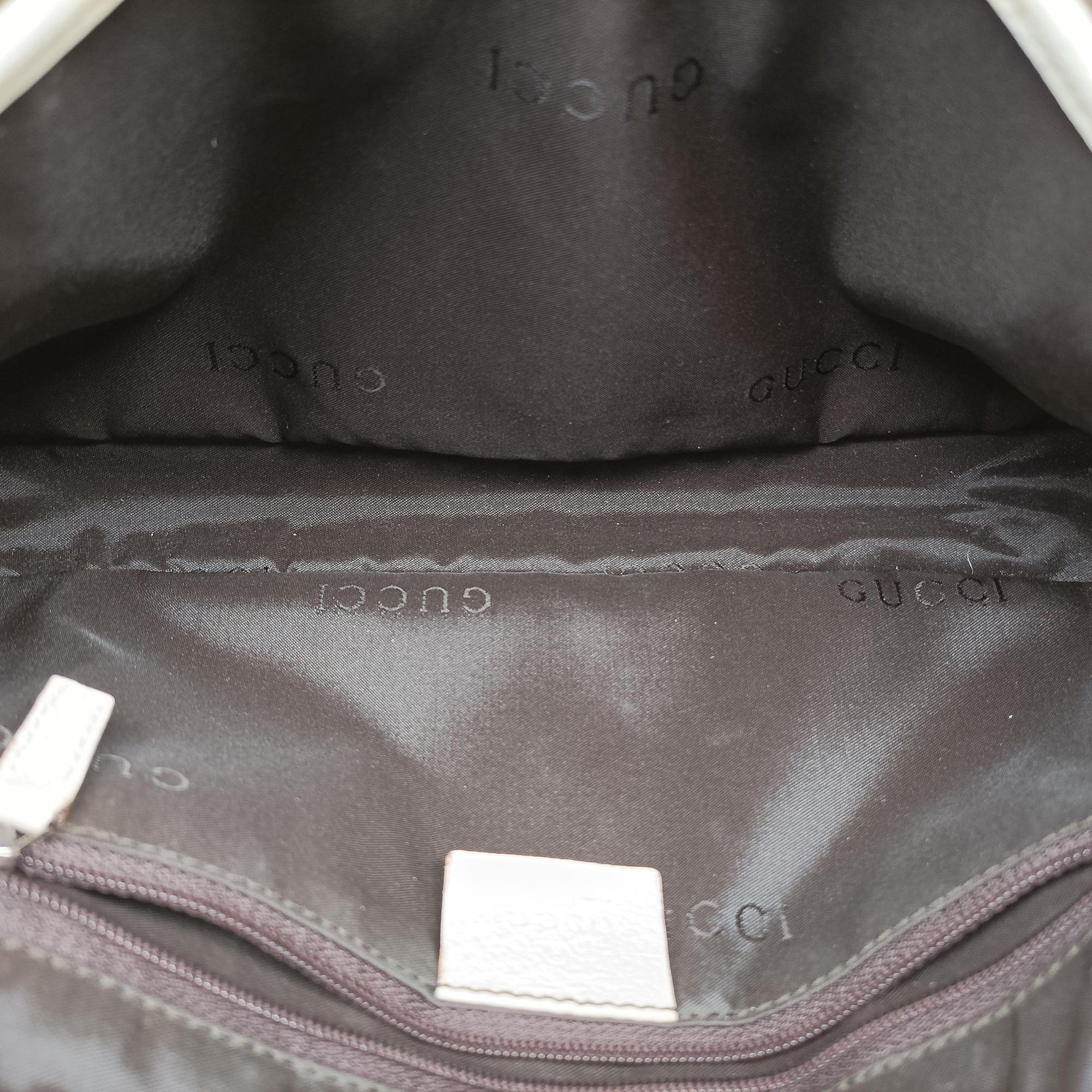 Secondhand Gucci Hobo White× Beige Canvas × Leather 001.38 shoulderbag | stylenewstar