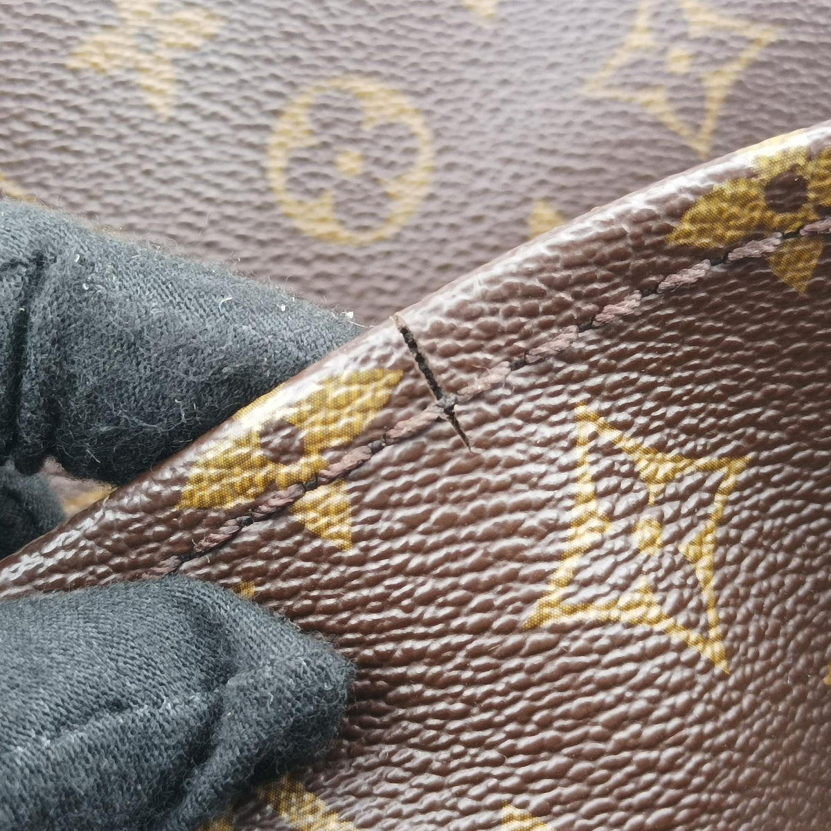 Pre-owned Louis Vuitton ARTSY MM BROWN Monogram Canvas M40249 handbag | stylenewstar