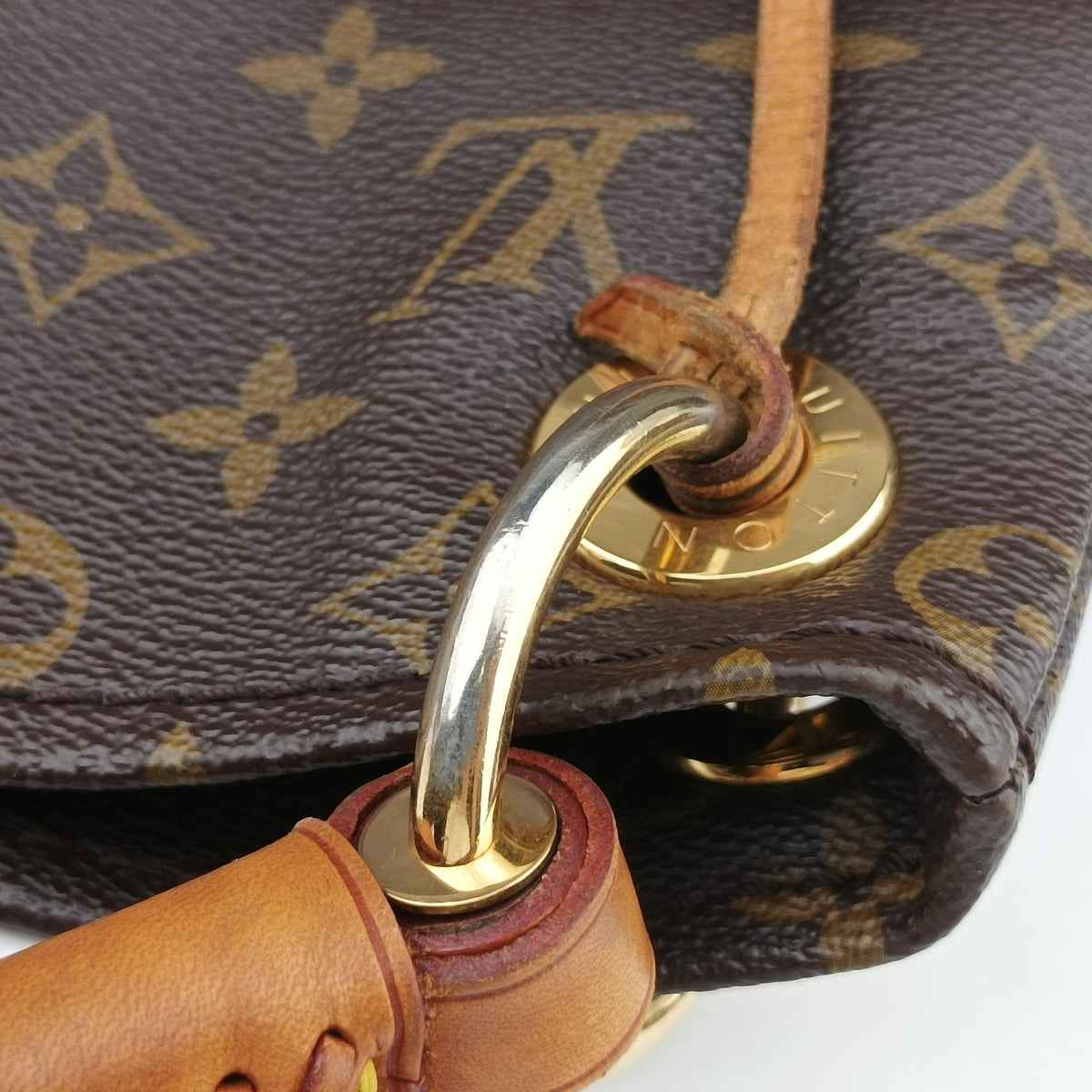 Pre-owned Louis Vuitton ARTSY MM BROWN Monogram Canvas M40249 handbag | stylenewstar