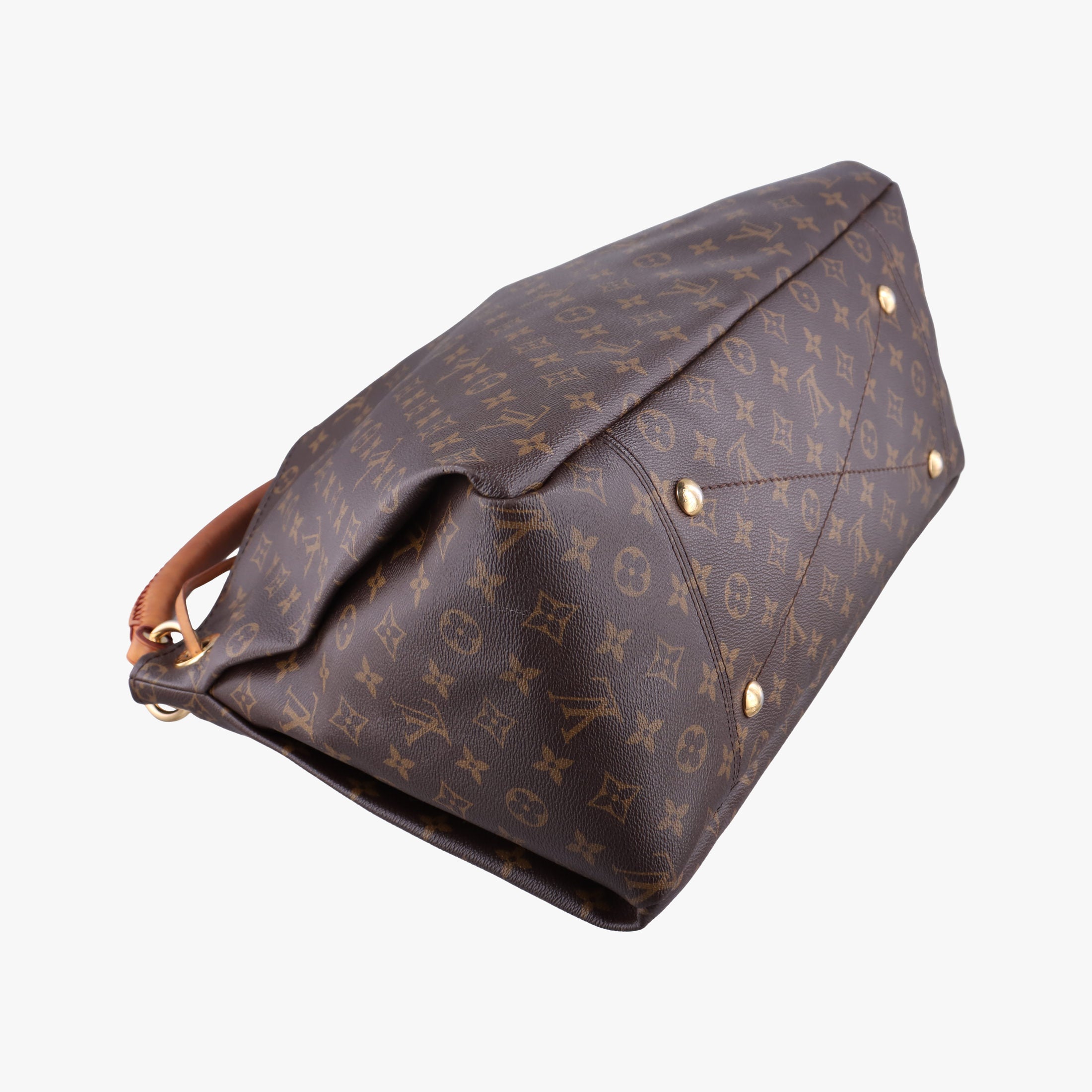 Pre-owned Louis Vuitton ARTSY MM BROWN Monogram Canvas M40249 handbag | stylenewstar