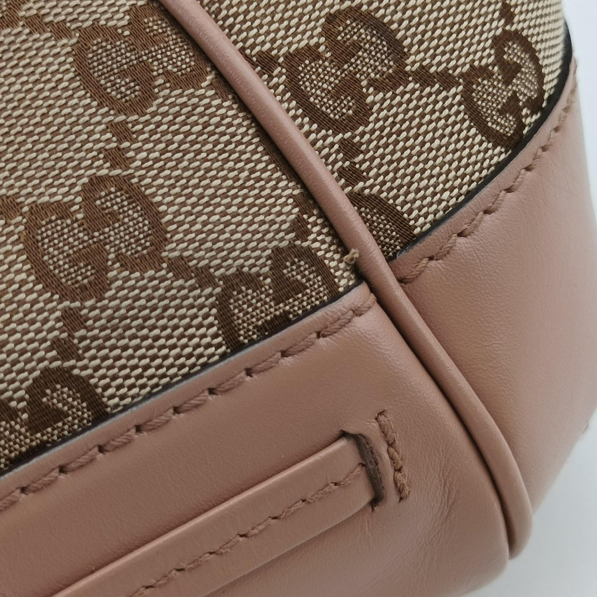 Vintage Gucci Mayfair Bow Tote Beige×pink Canvas×Leather 269894 shoulderbag | stylenewstar