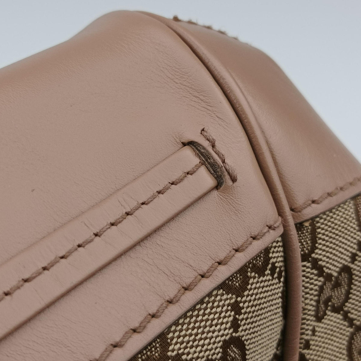 Vintage Gucci Mayfair Bow Tote Beige×pink Canvas×Leather 269894 shoulderbag | stylenewstar