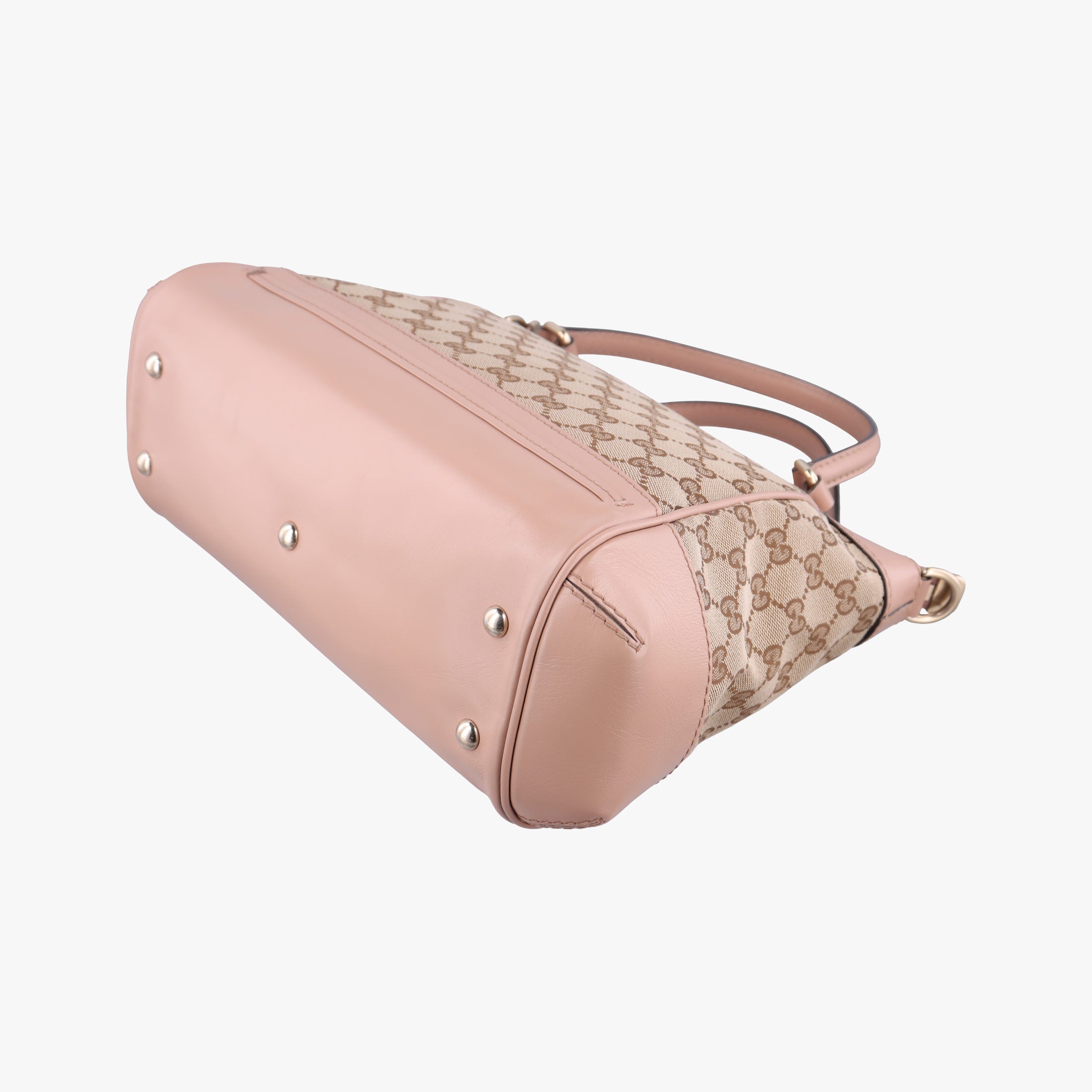 Vintage Gucci Mayfair Bow Tote Beige×pink Canvas×Leather 269894 shoulderbag | stylenewstar