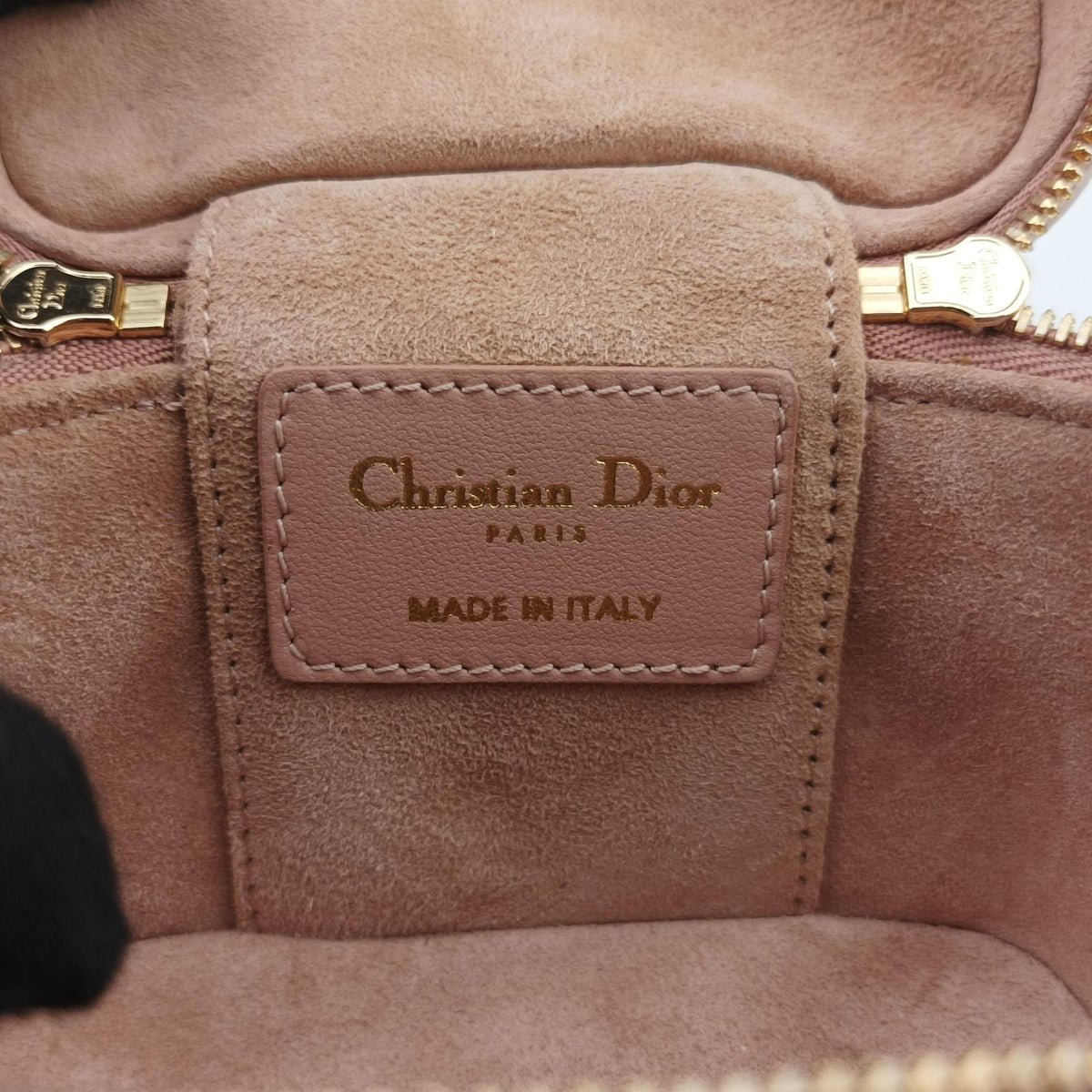 Pre-owned Christian Dior Lady Dior micro vanity Pink lambskin  shoulderbag | stylenewstar
