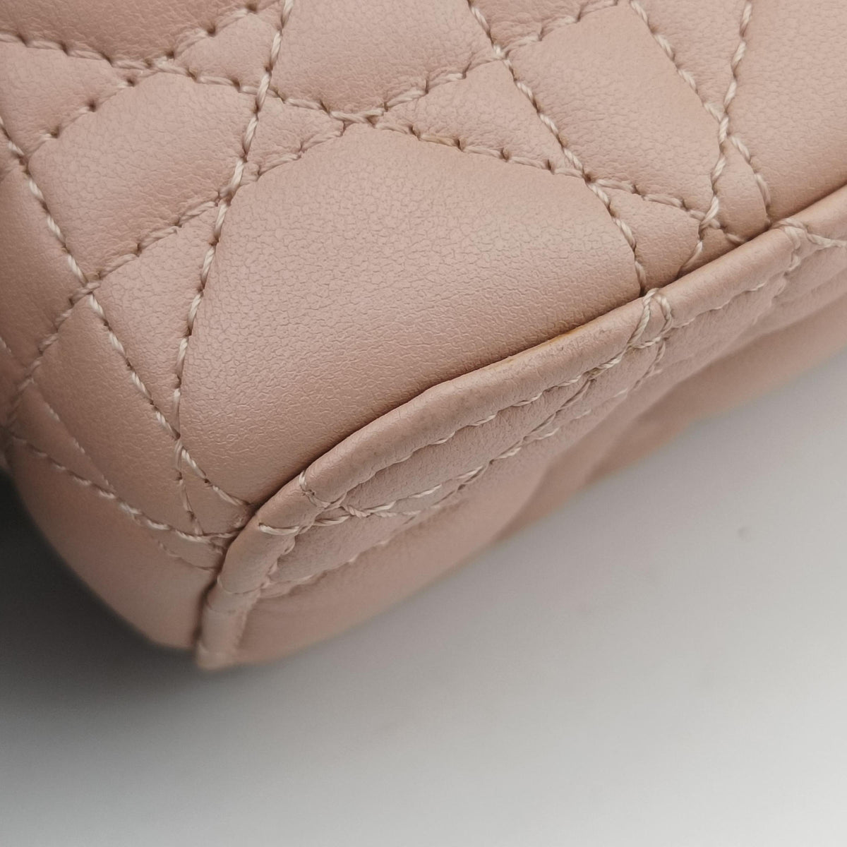 Pre-owned Christian Dior Lady Dior micro vanity Pink lambskin  shoulderbag | stylenewstar