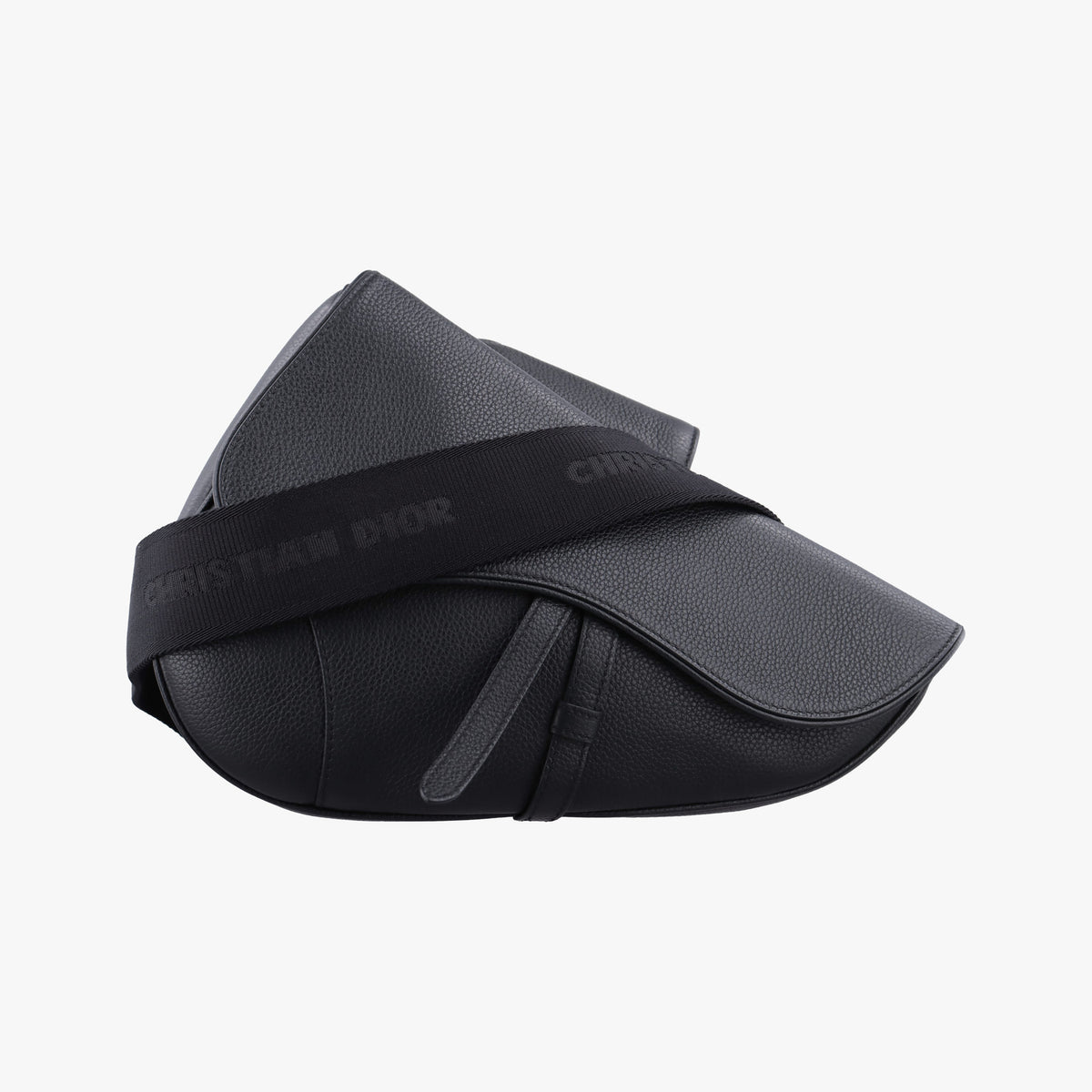 Pre-owned Christian Dior Saddle Black Leather  crossbodybag | stylenewstar