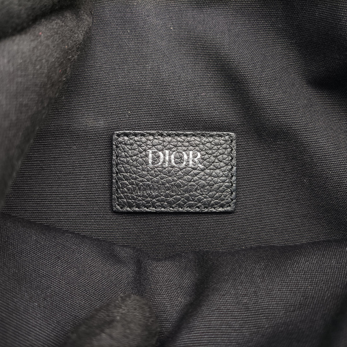 Pre-owned Christian Dior Saddle Black Leather  crossbodybag | stylenewstar