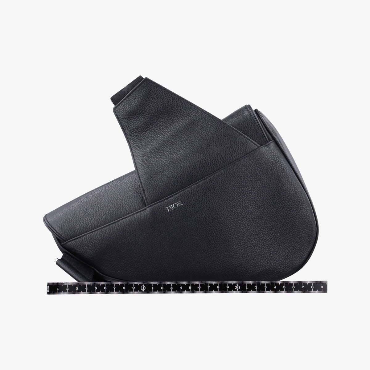 Pre-owned Christian Dior Saddle Black Leather  crossbodybag | stylenewstar