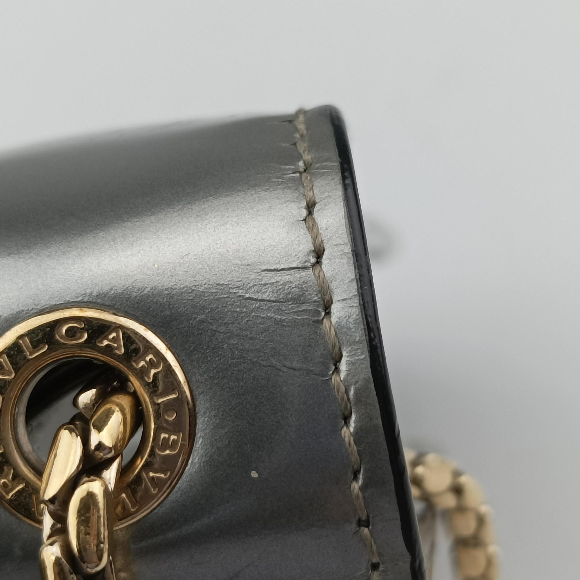 Secondhand Bvlgari SERPENTI FOREVER Silver Patent Leather  shoulderbag | stylenewstar