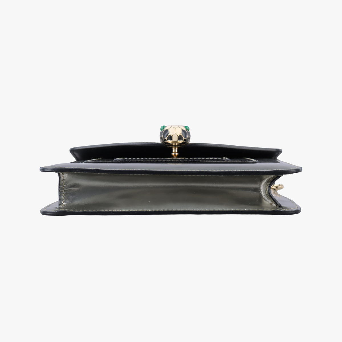 Secondhand Bvlgari SERPENTI FOREVER Silver Patent Leather  shoulderbag | stylenewstar