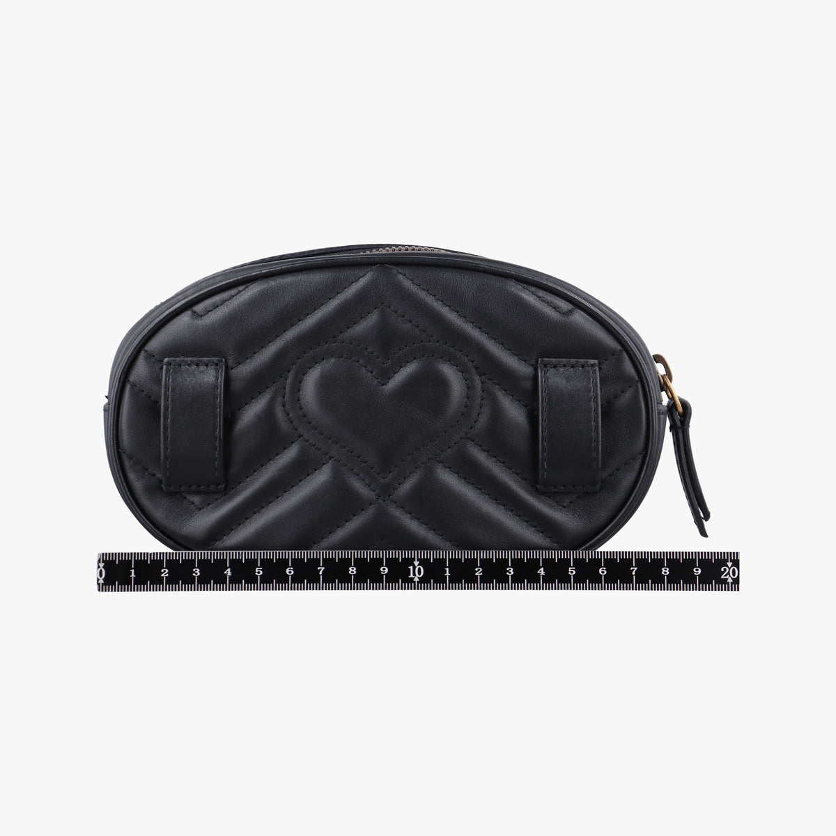 Secondhand Gucci GG Marmont Black Leather 476434 bum bag/waist bag | stylenewstar