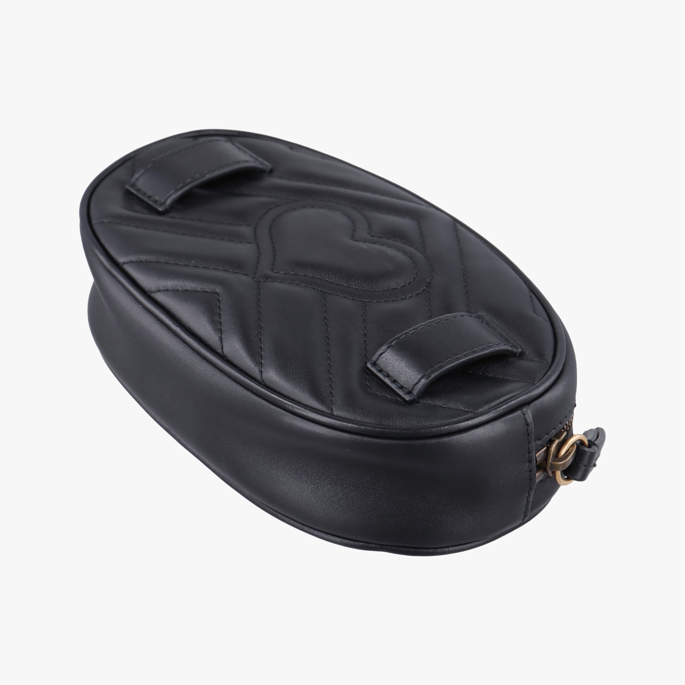 Secondhand Gucci GG Marmont Black Leather 476434 bum bag/waist bag | stylenewstar