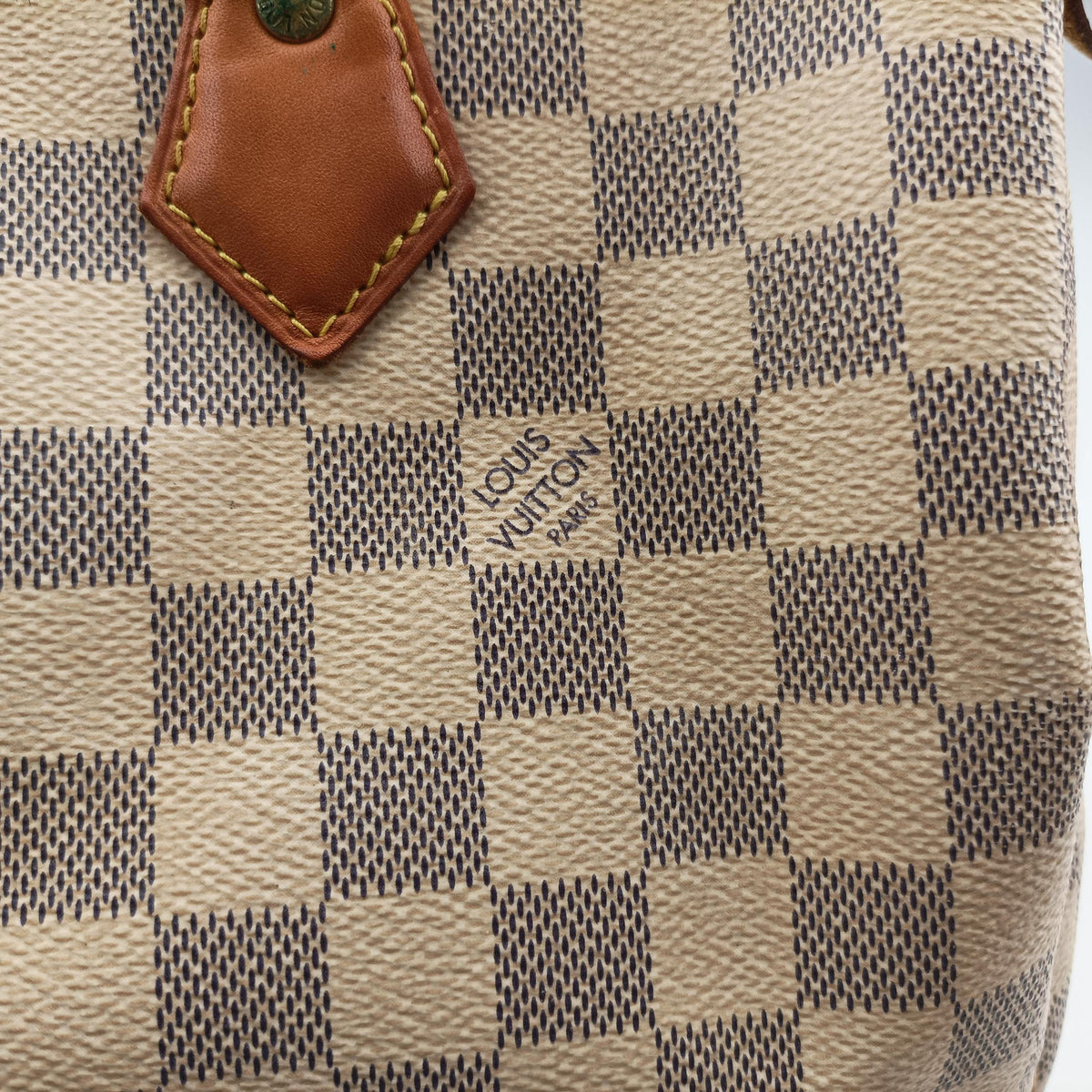 Pre-owned Louis Vuitton Speedy 30 AZUR Damier Canvas N41533 handbag | stylenewstar