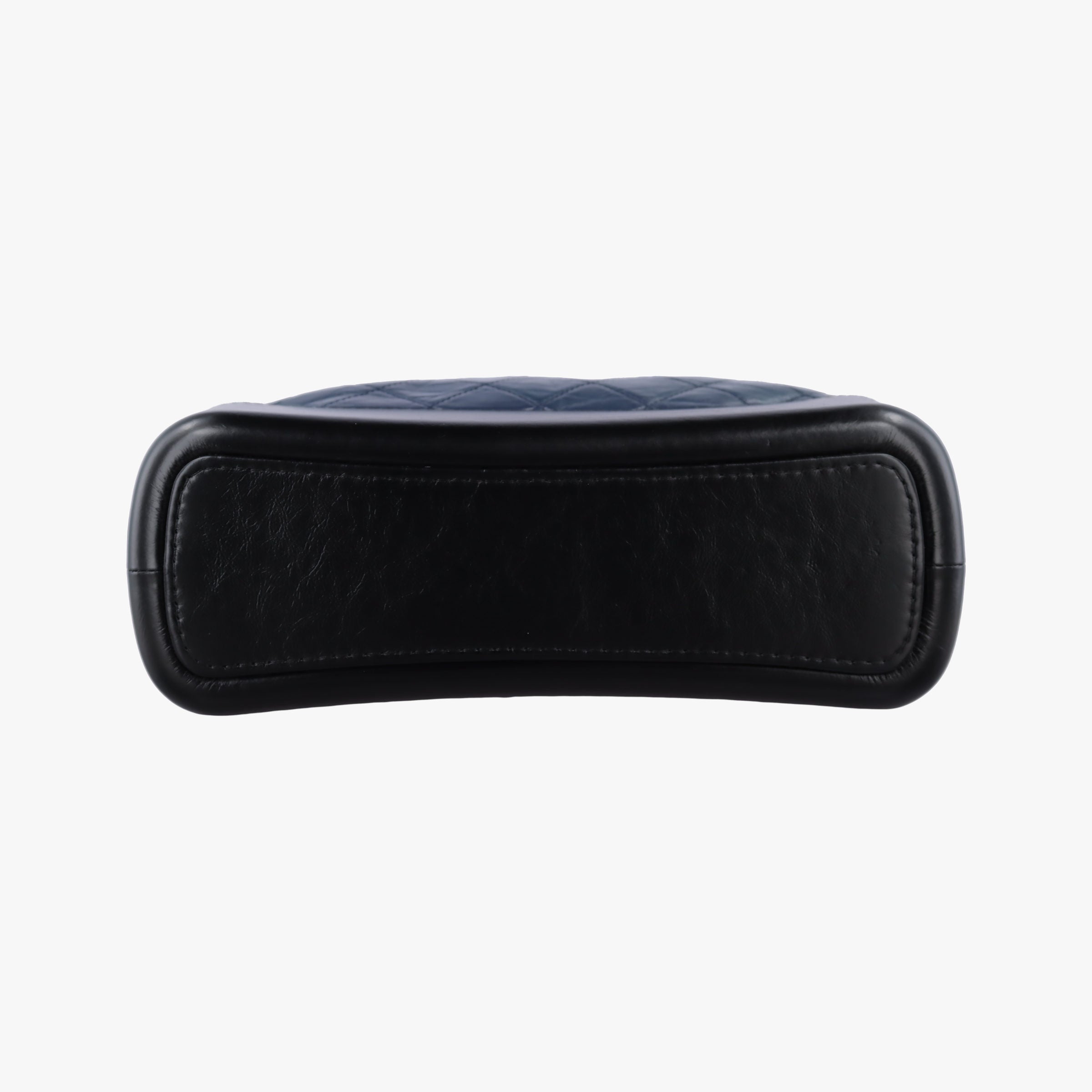 Pre-owned Chanel GABRIELLE Black×navy Leather A93824 shoulderbag | stylenewstar