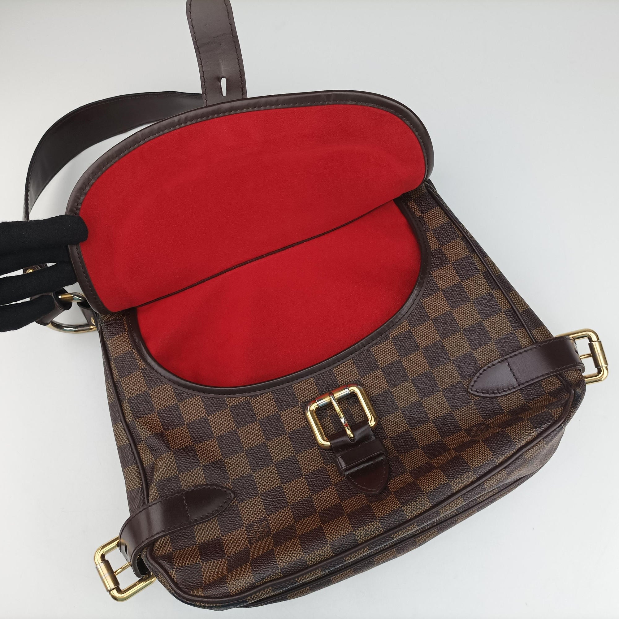 Pre-owned Louis Vuitton HIGHBURY EBENE Damier Canvas N51200 handbag | stylenewstar