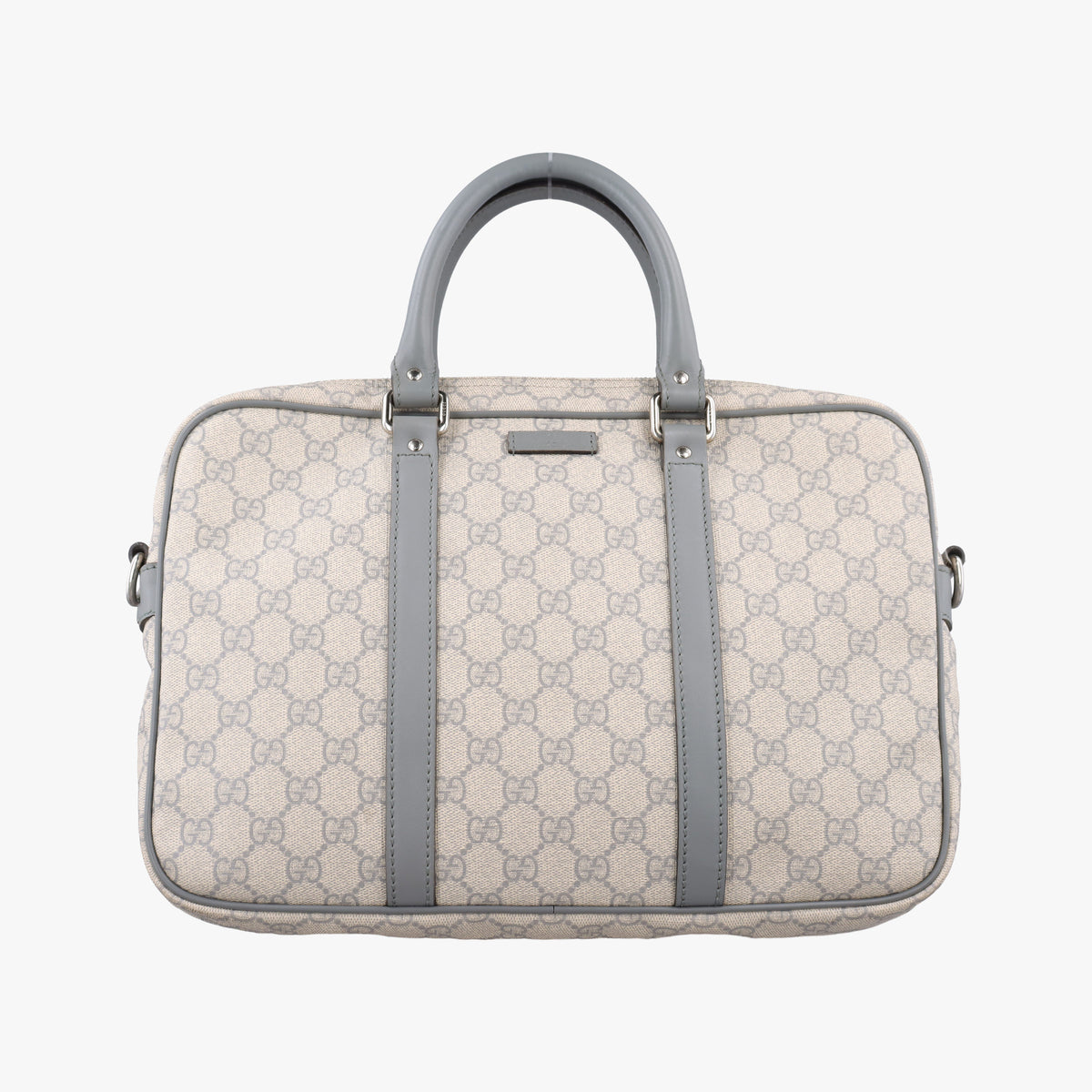 Pre-owned Gucci GG Supreme Beige×Gary PVC coated canvas×Leather 322287 handbag | stylenewstar