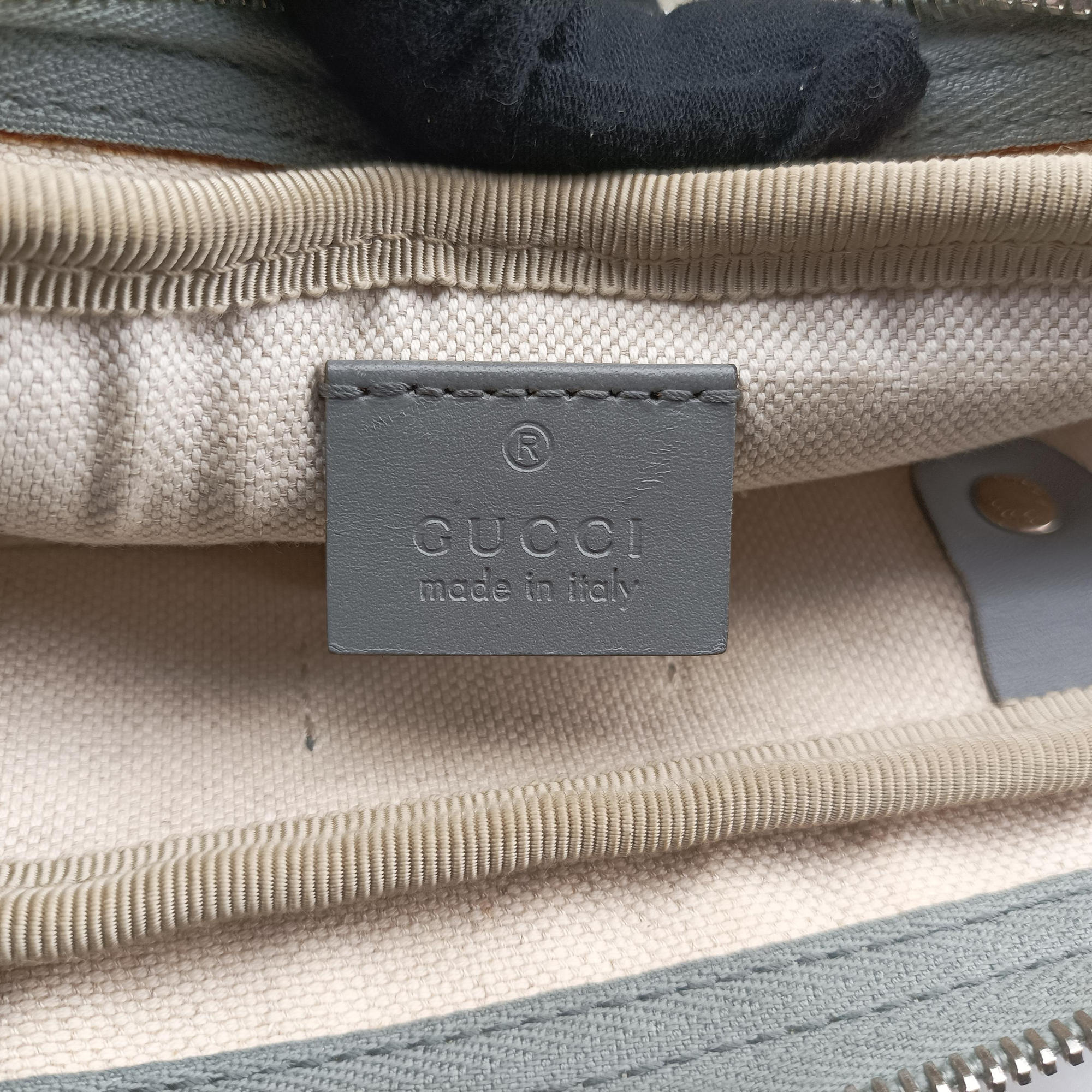 Pre-owned Gucci GG Supreme Beige×Gary PVC coated canvas×Leather 322287 handbag | stylenewstar