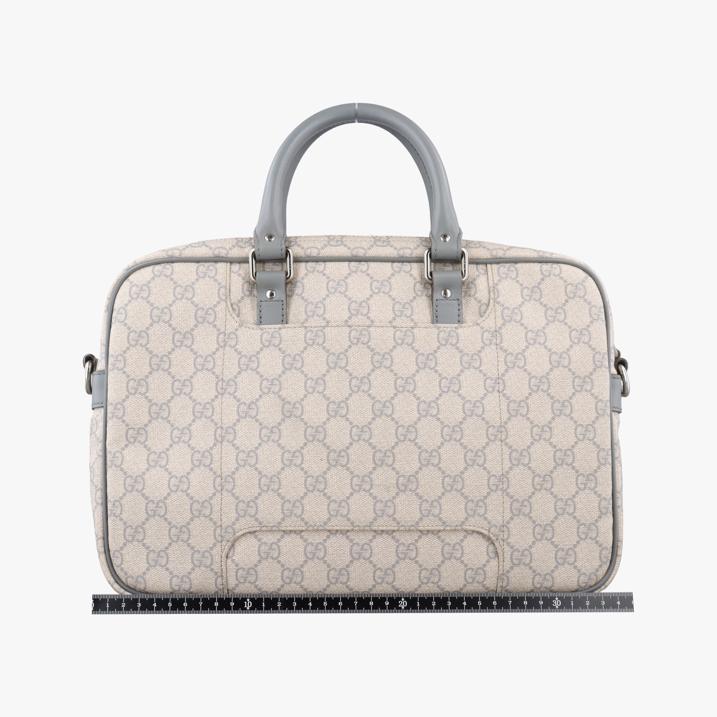 Pre-owned Gucci GG Supreme Beige×Gary PVC coated canvas×Leather 322287 handbag | stylenewstar