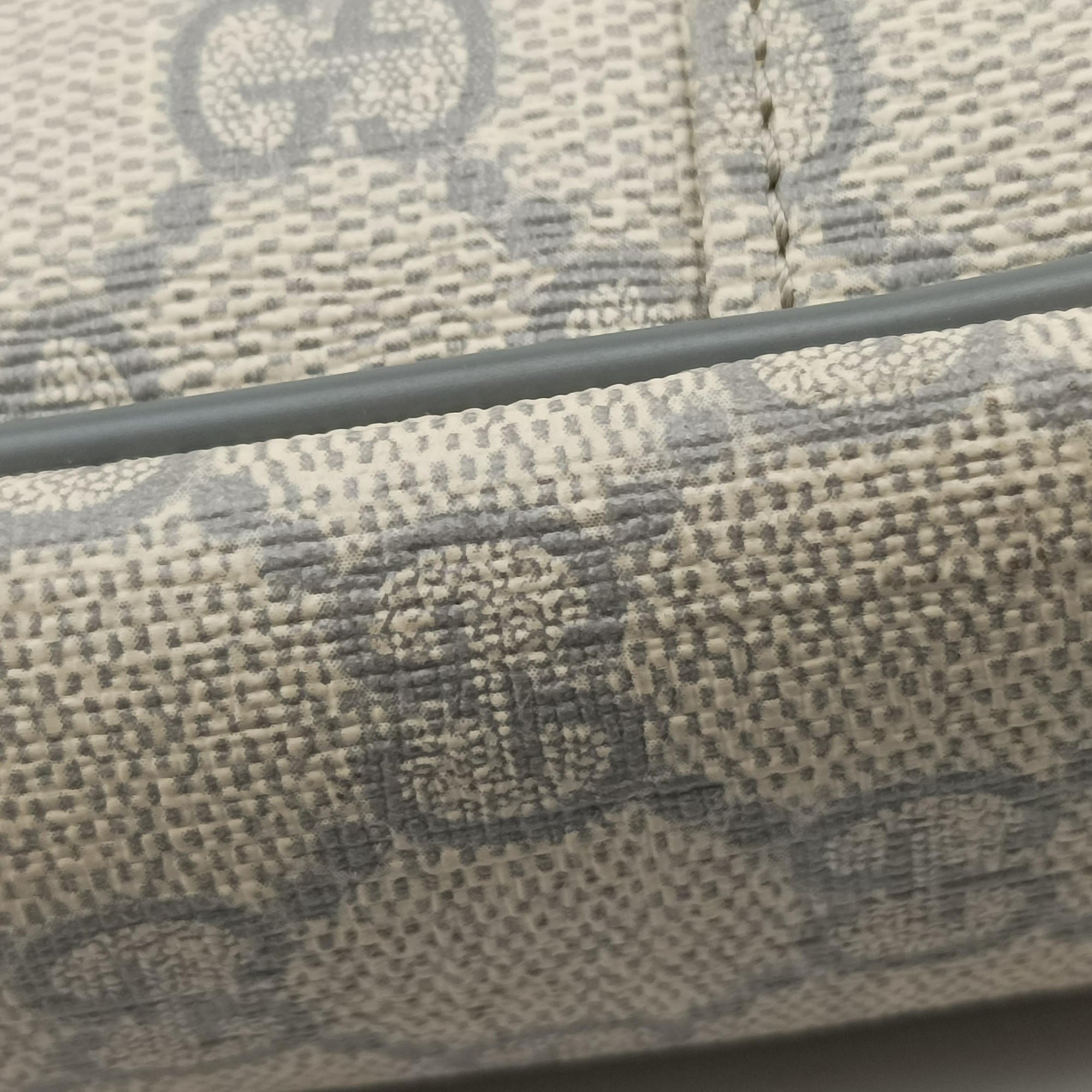 Pre-owned Gucci GG Supreme Beige×Gary PVC coated canvas×Leather 322287 handbag | stylenewstar