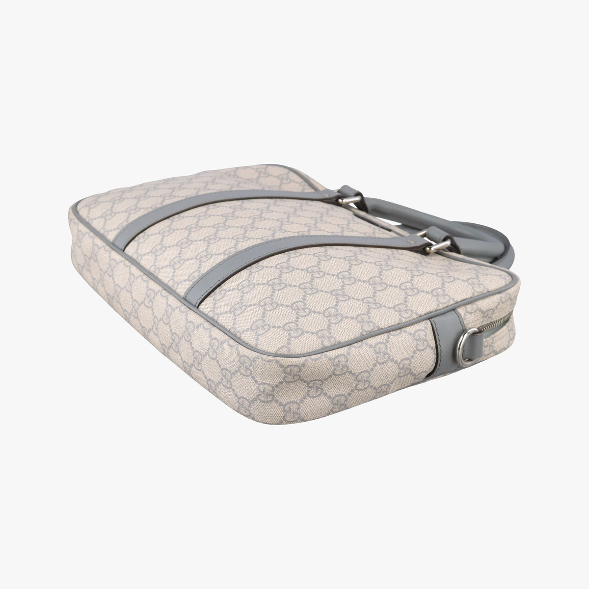 Pre-owned Gucci GG Supreme Beige×Gary PVC coated canvas×Leather 322287 handbag | stylenewstar