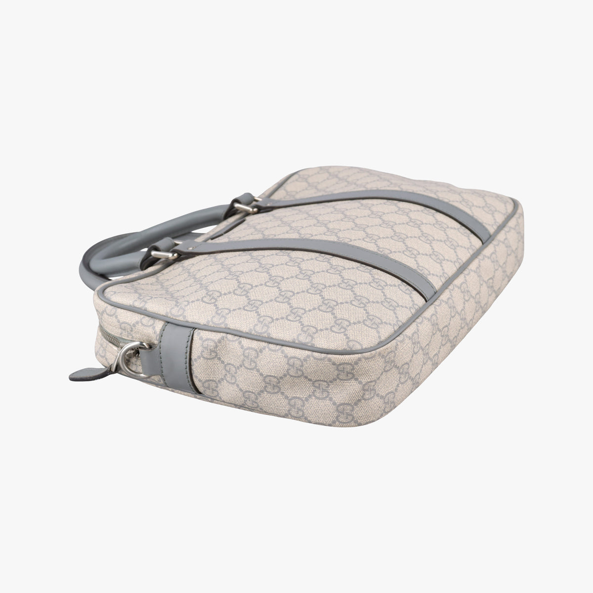 Pre-owned Gucci GG Supreme Beige×Gary PVC coated canvas×Leather 322287 handbag | stylenewstar