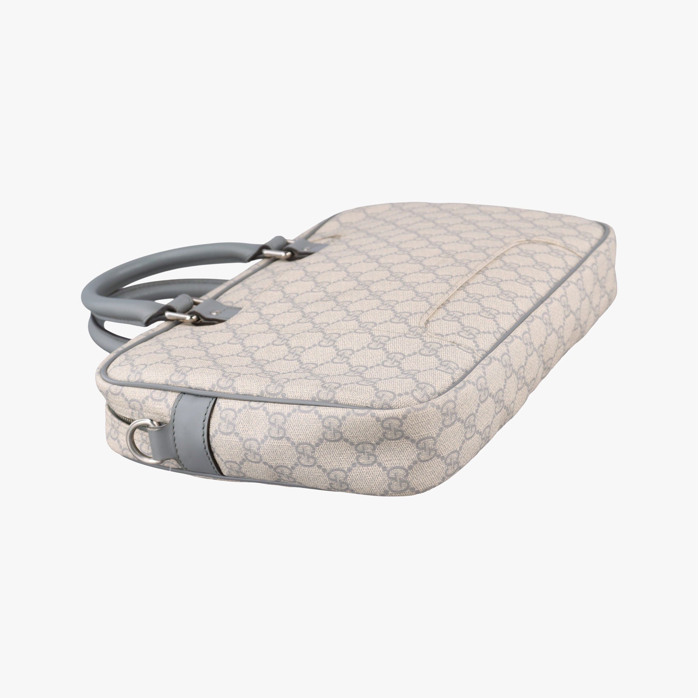 Pre-owned Gucci GG Supreme Beige×Gary PVC coated canvas×Leather 322287 handbag | stylenewstar