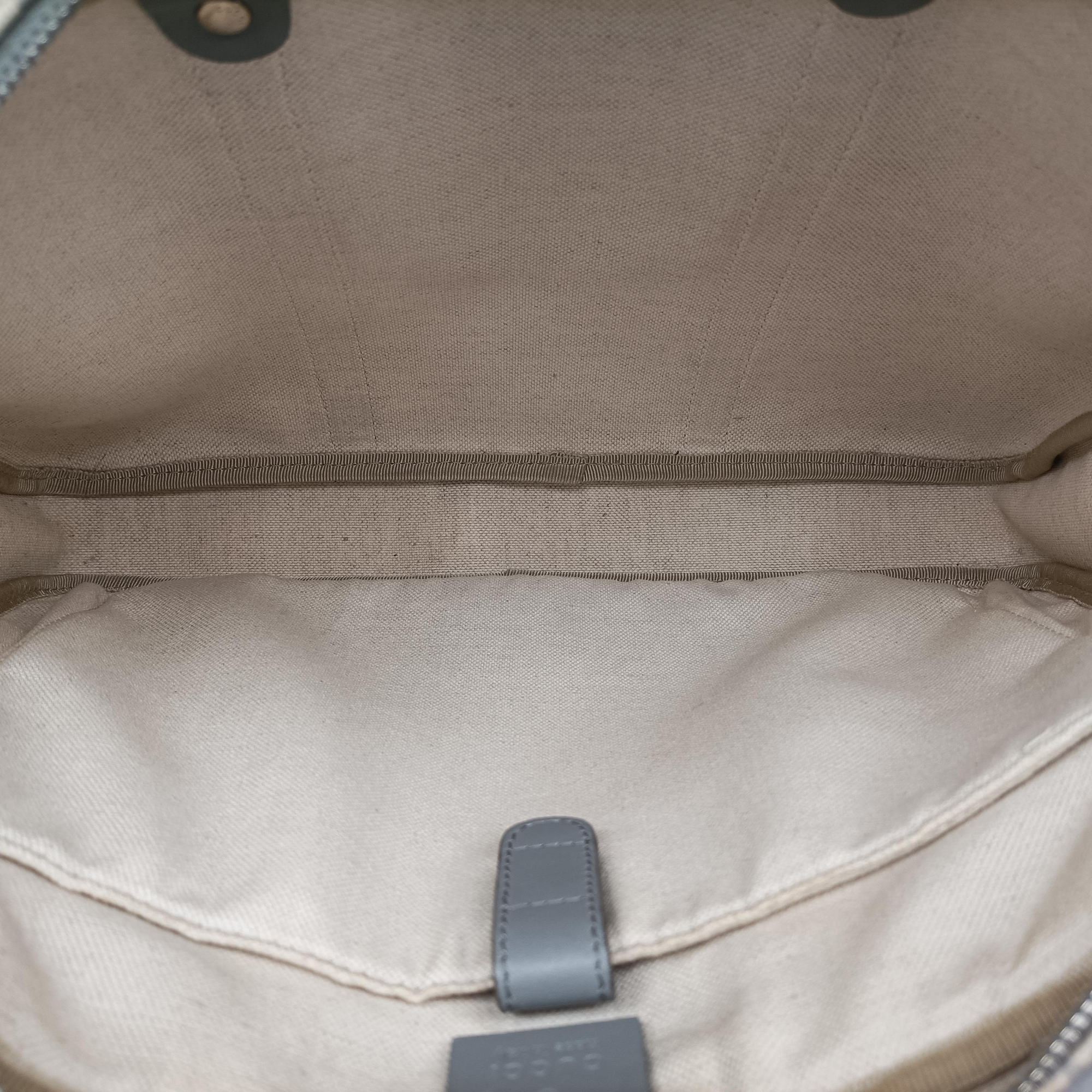 Pre-owned Gucci GG Supreme Beige×Gary PVC coated canvas×Leather 322287 handbag | stylenewstar