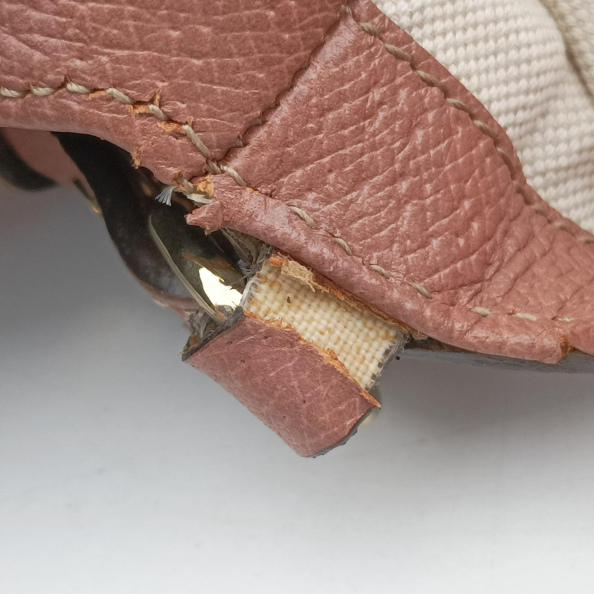Vintage Gucci Guccissima Bree khaki×pink Canvas×Leather 353120 handbag | stylenewstar