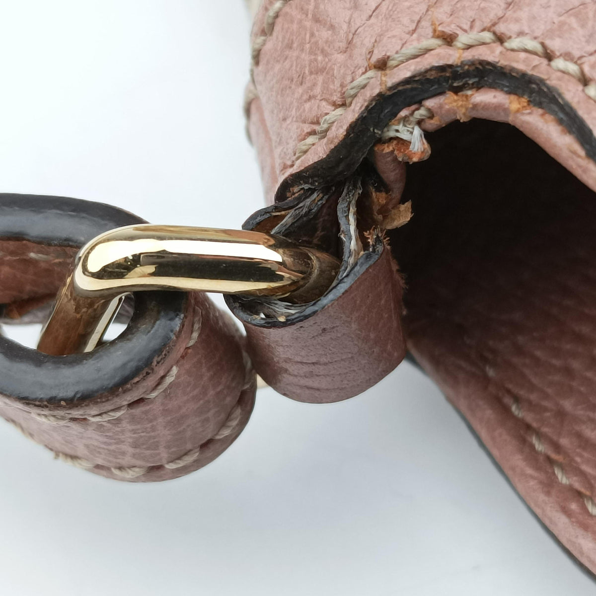 Vintage Gucci Guccissima Bree khaki×pink Canvas×Leather 353120 handbag | stylenewstar