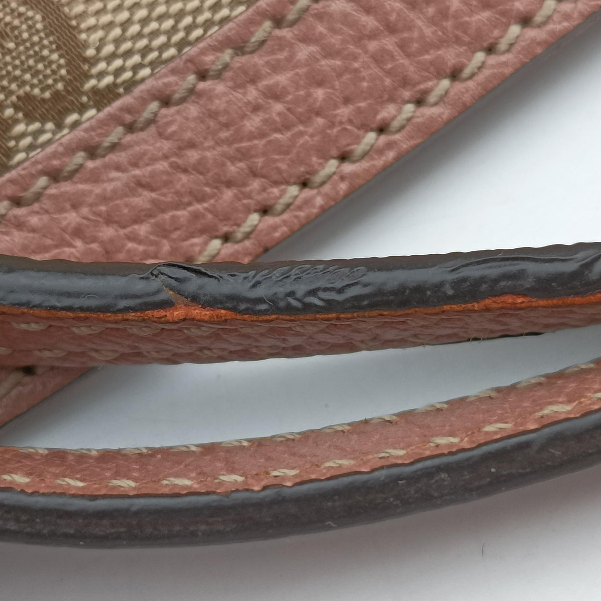 Vintage Gucci Guccissima Bree khaki×pink Canvas×Leather 353120 handbag | stylenewstar
