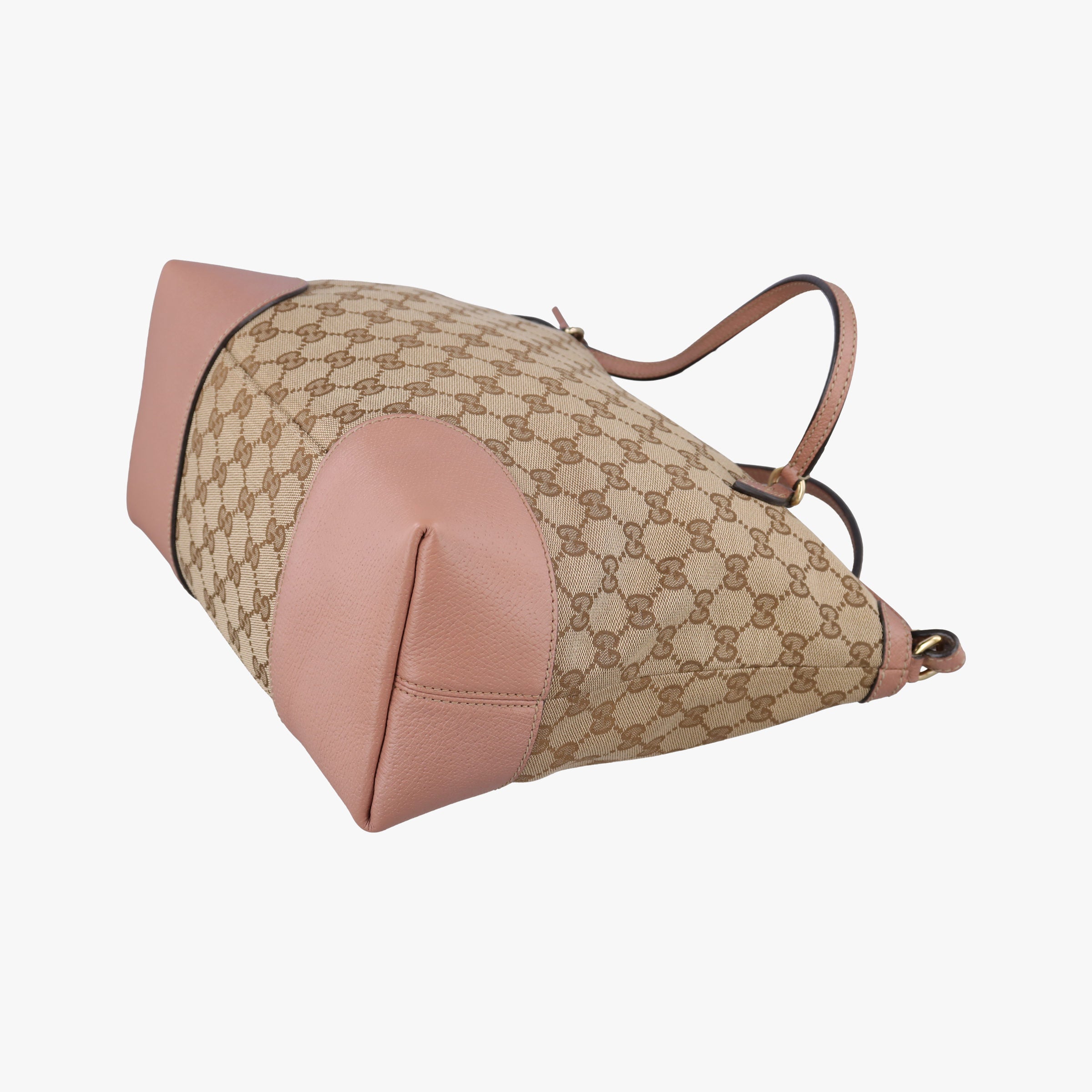 Vintage Gucci Guccissima Bree khaki×pink Canvas×Leather 353120 handbag | stylenewstar