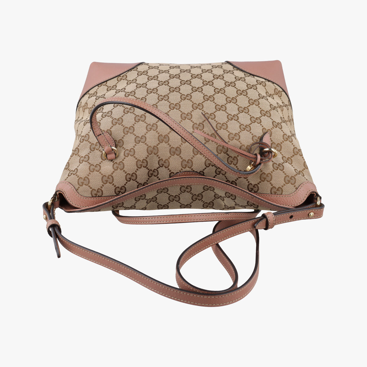 Vintage Gucci Guccissima Bree khaki×pink Canvas×Leather 353120 handbag | stylenewstar