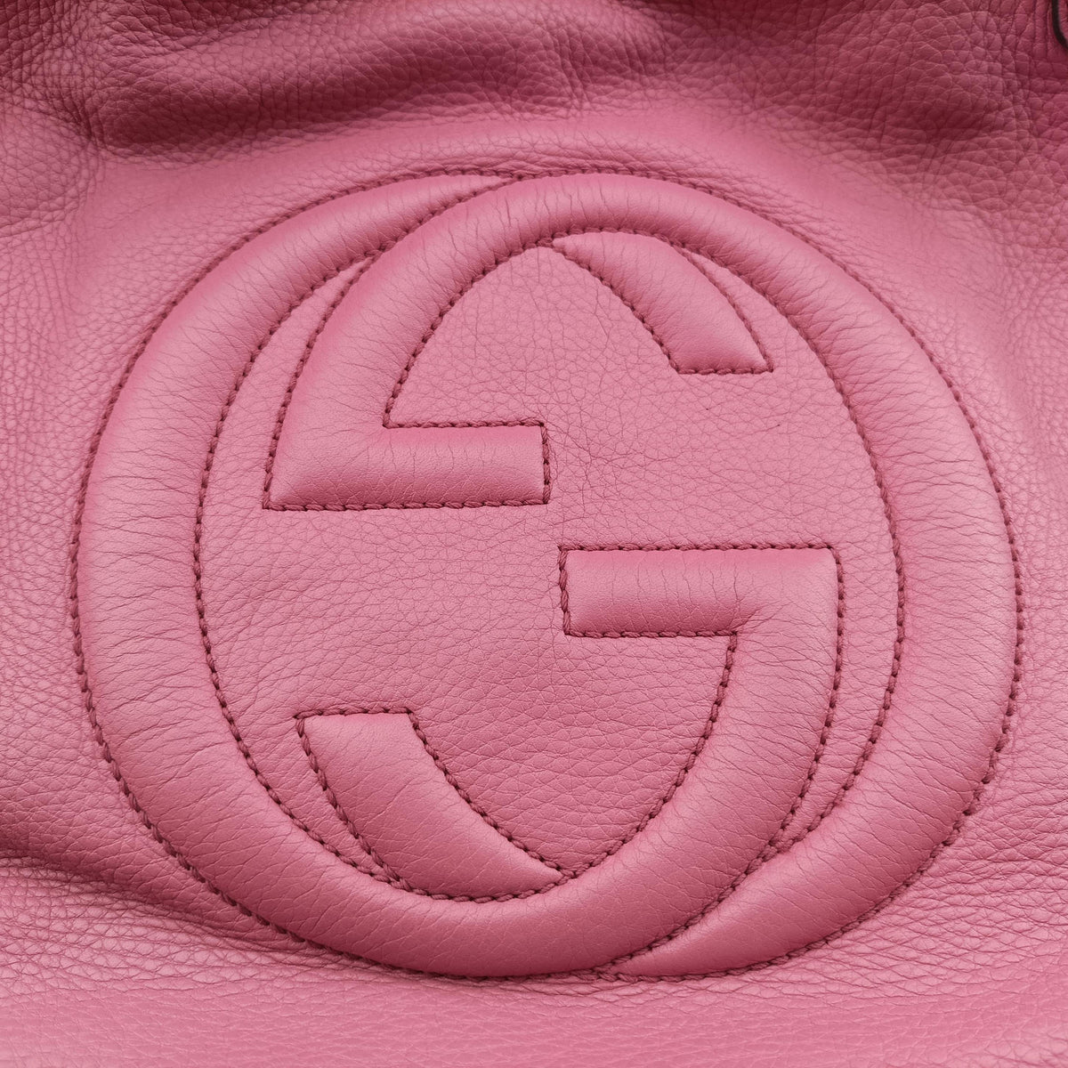 Secondhand Gucci Soho Pink Leather 282309 handbag | stylenewstar