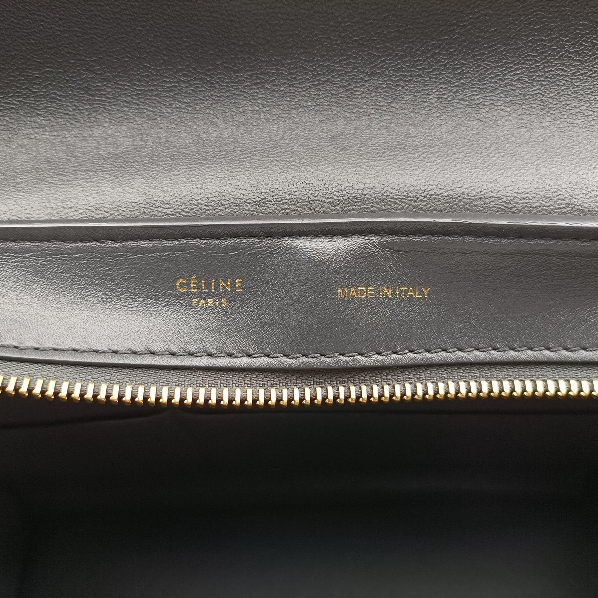 Pre-owned Celine Trapeze Green×Black×White leather  shoulderbag | stylenewstar