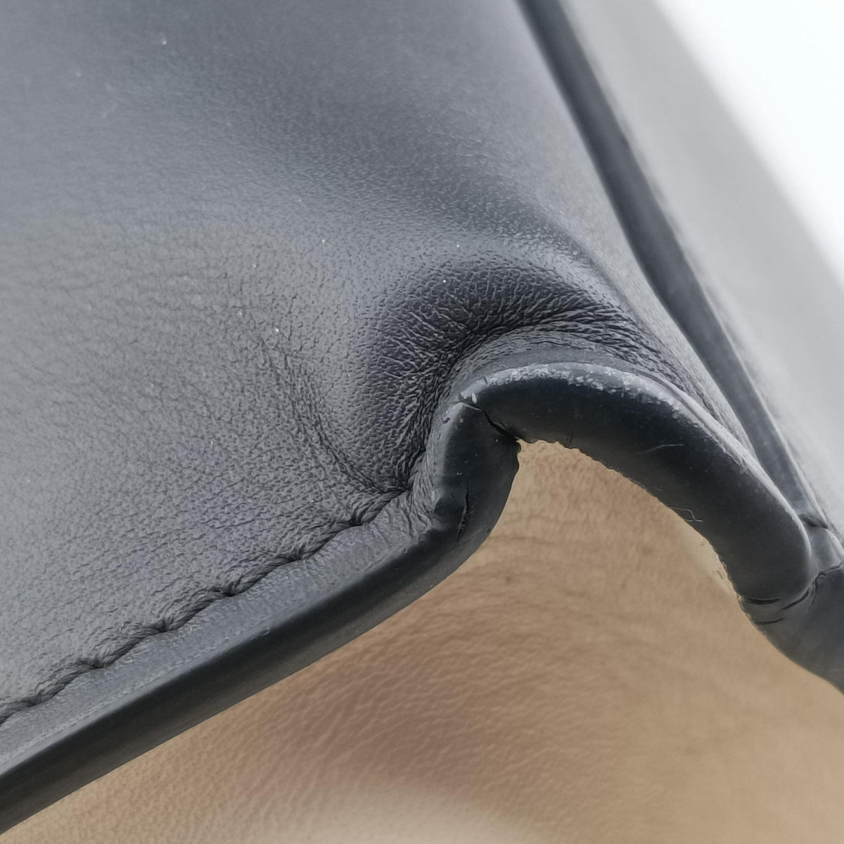 Pre-owned Celine Trapeze Green×Black×White leather  shoulderbag | stylenewstar
